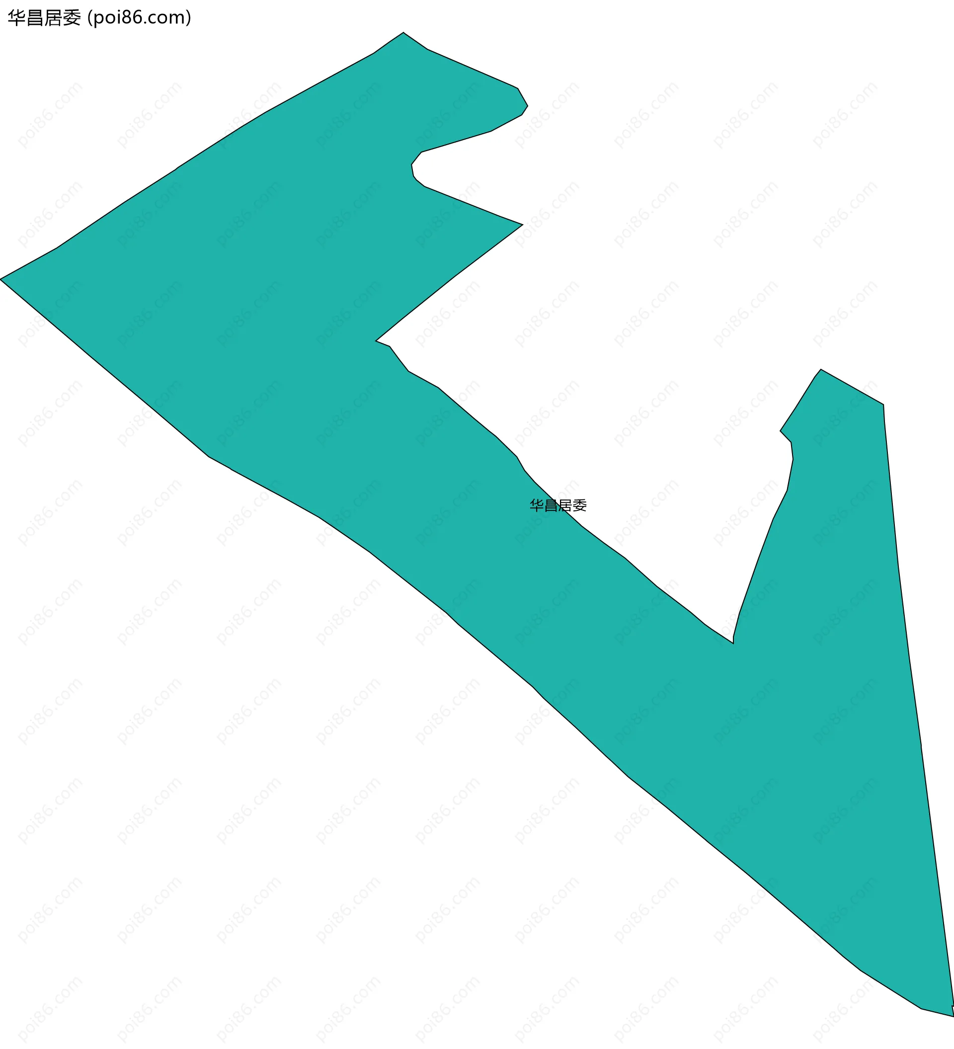 华昌居委边界地图