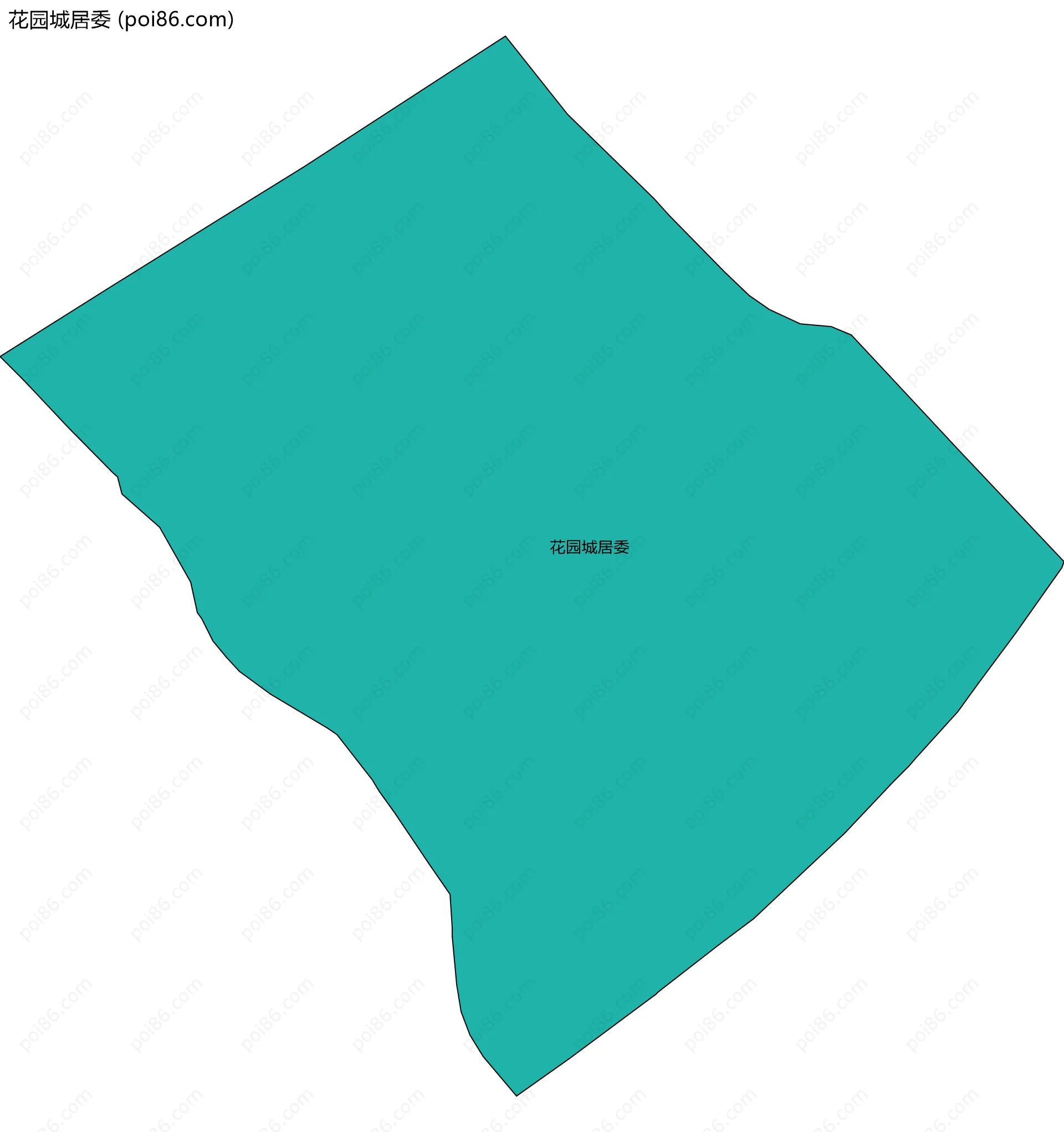 花园城居委边界地图