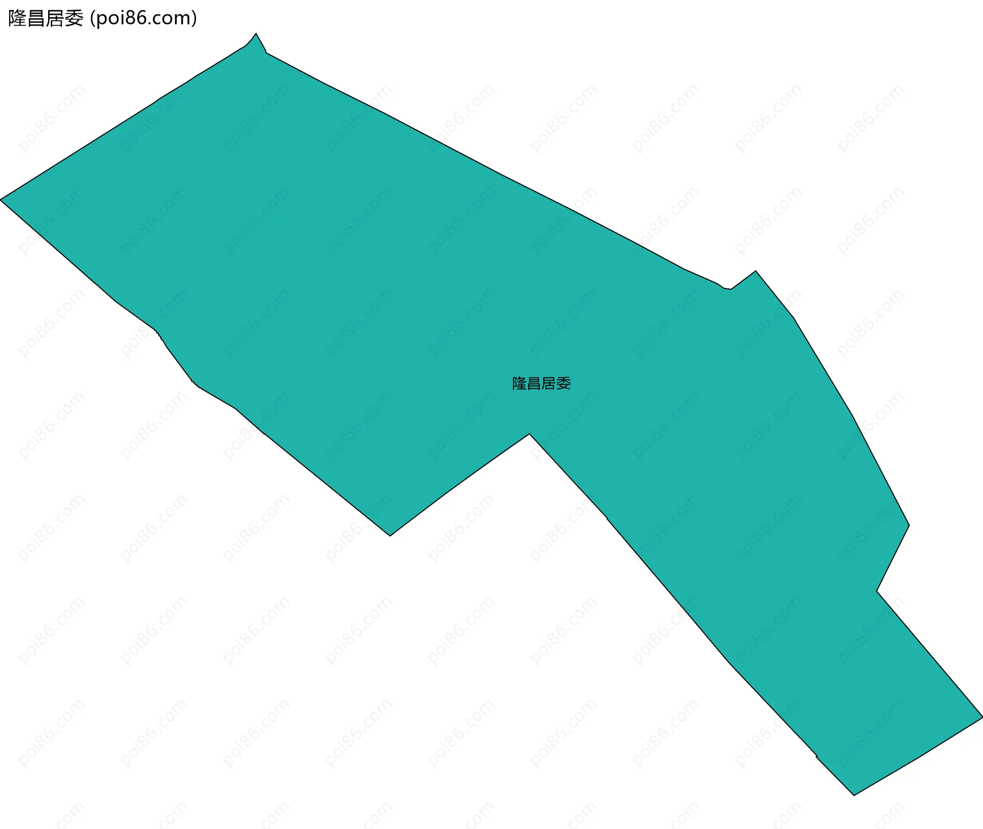 隆昌居委边界地图