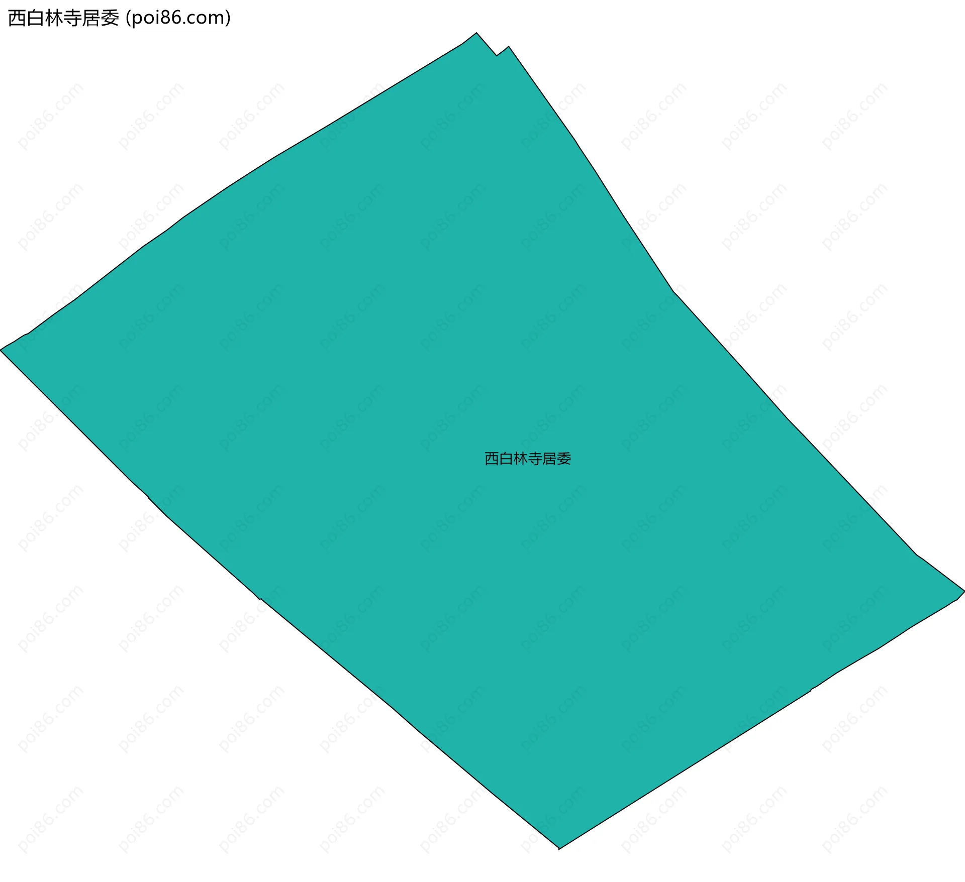 西白林寺居委边界地图