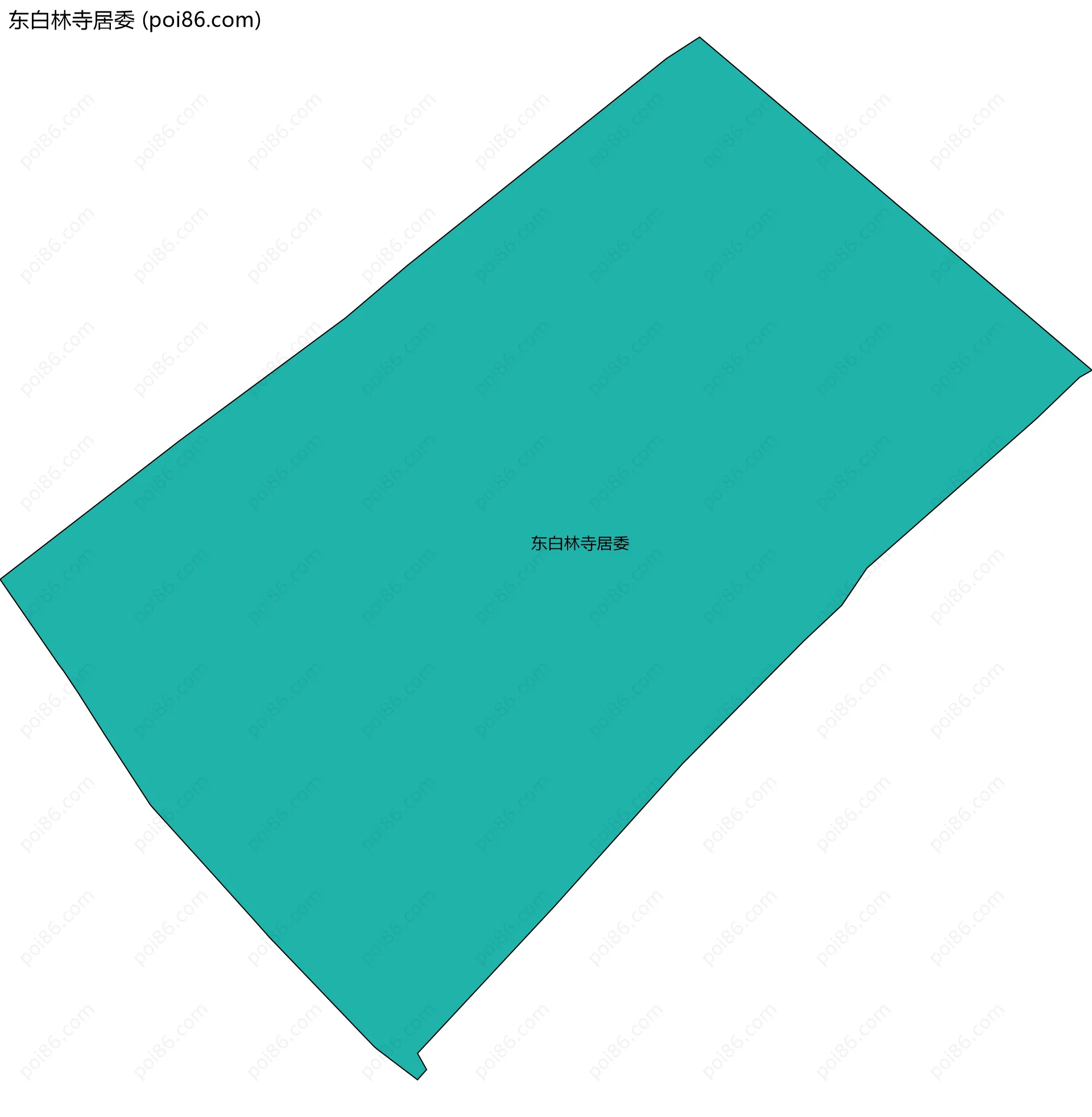 东白林寺居委边界地图