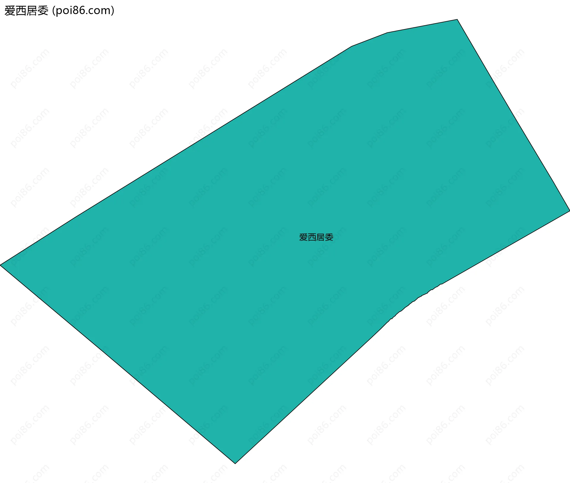 爱西居委边界地图