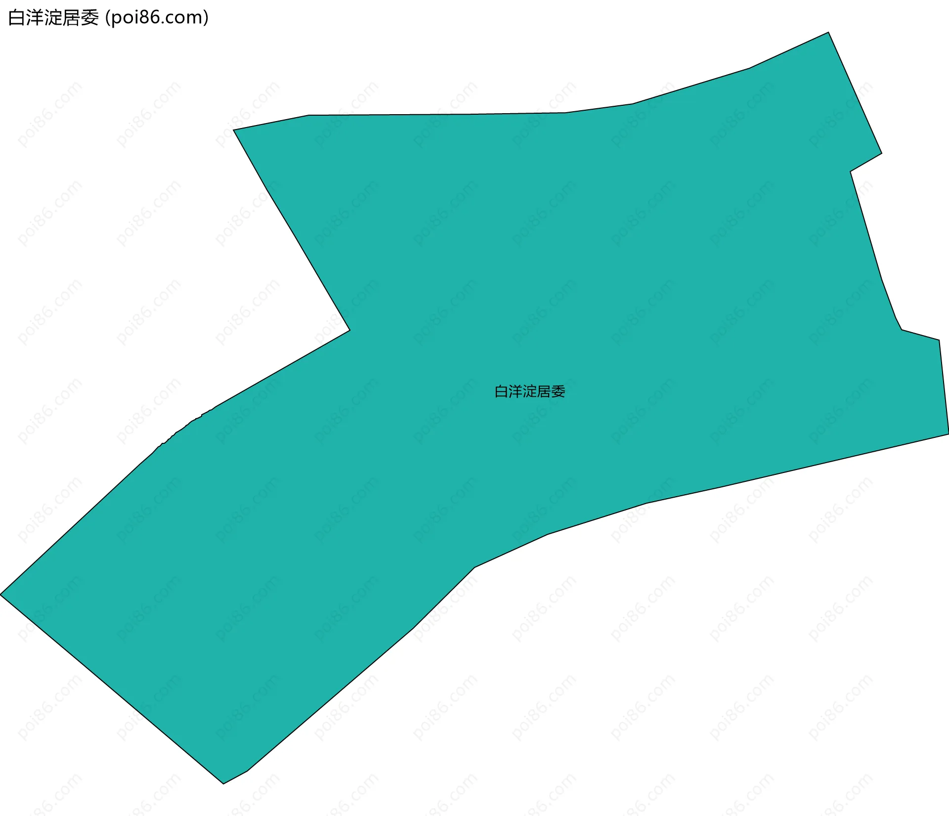 白洋淀居委边界地图