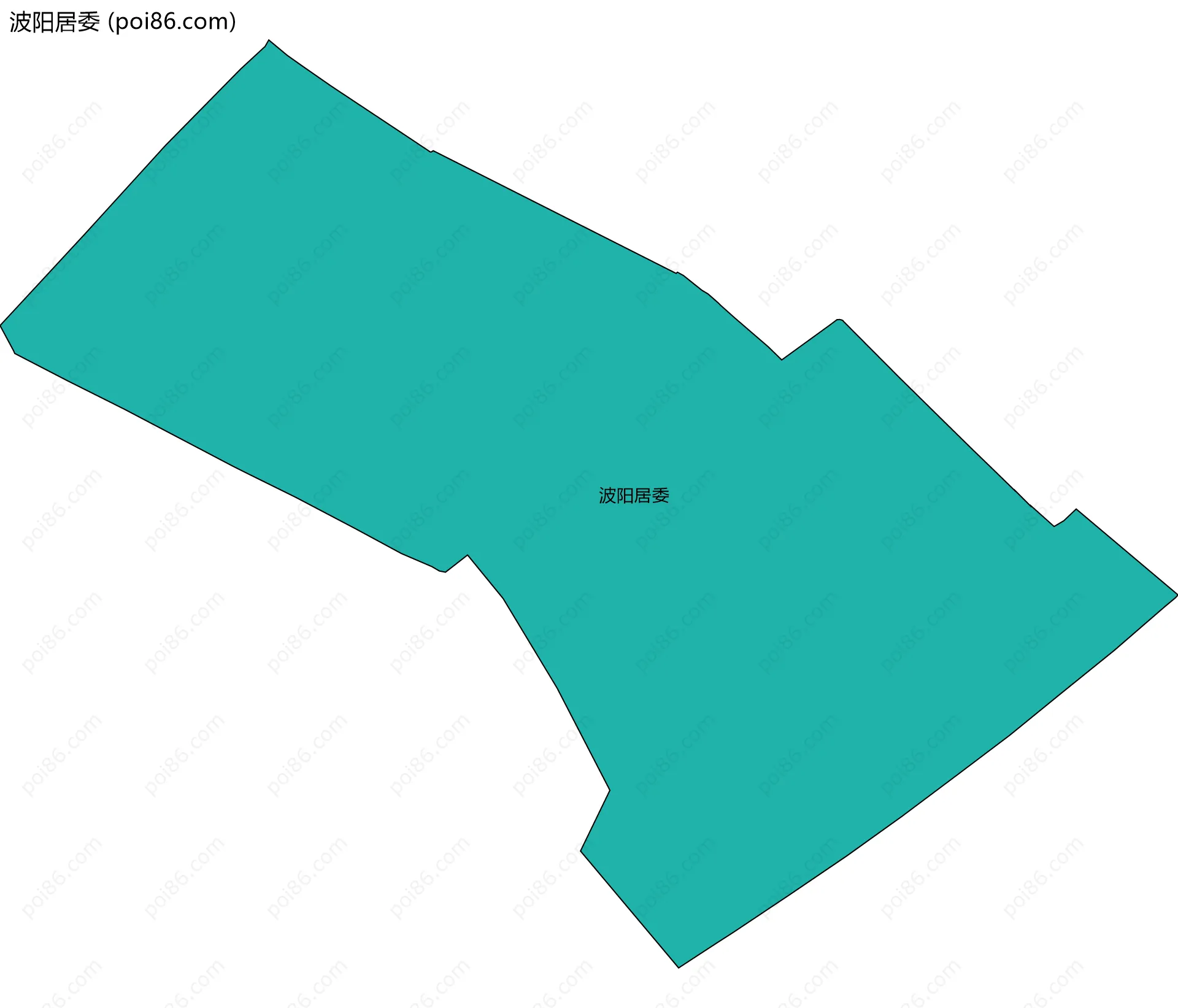 波阳居委边界地图