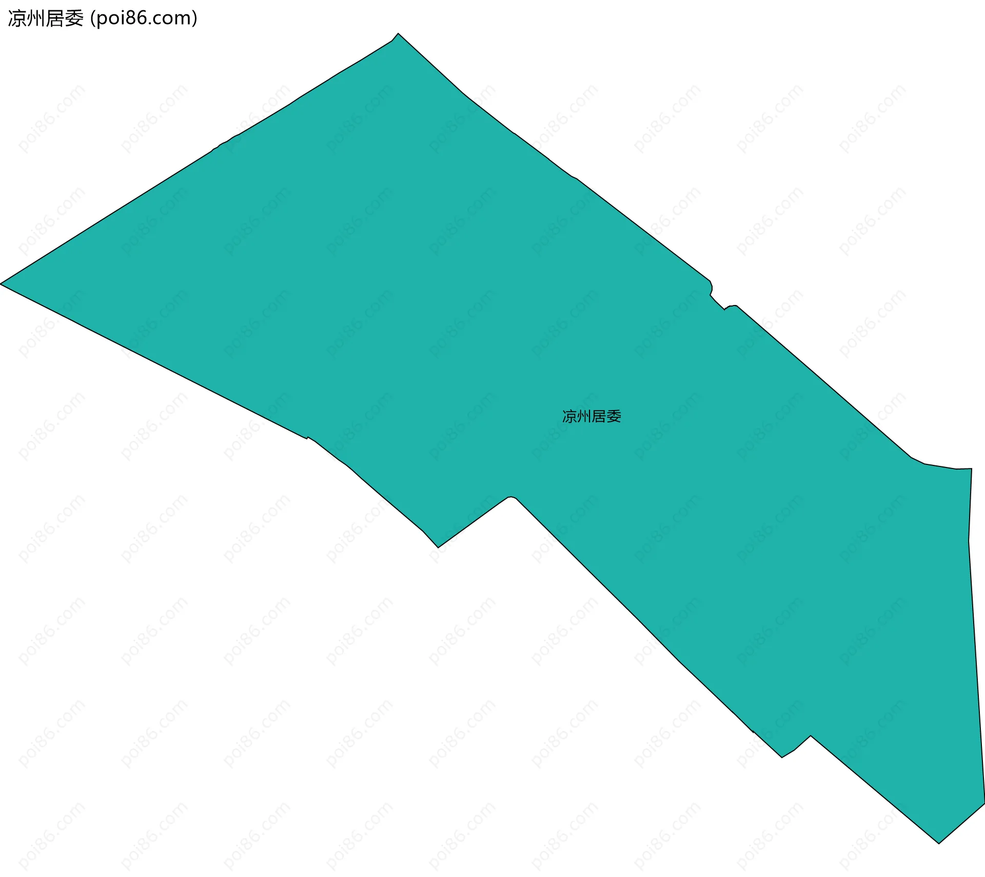凉州居委边界地图