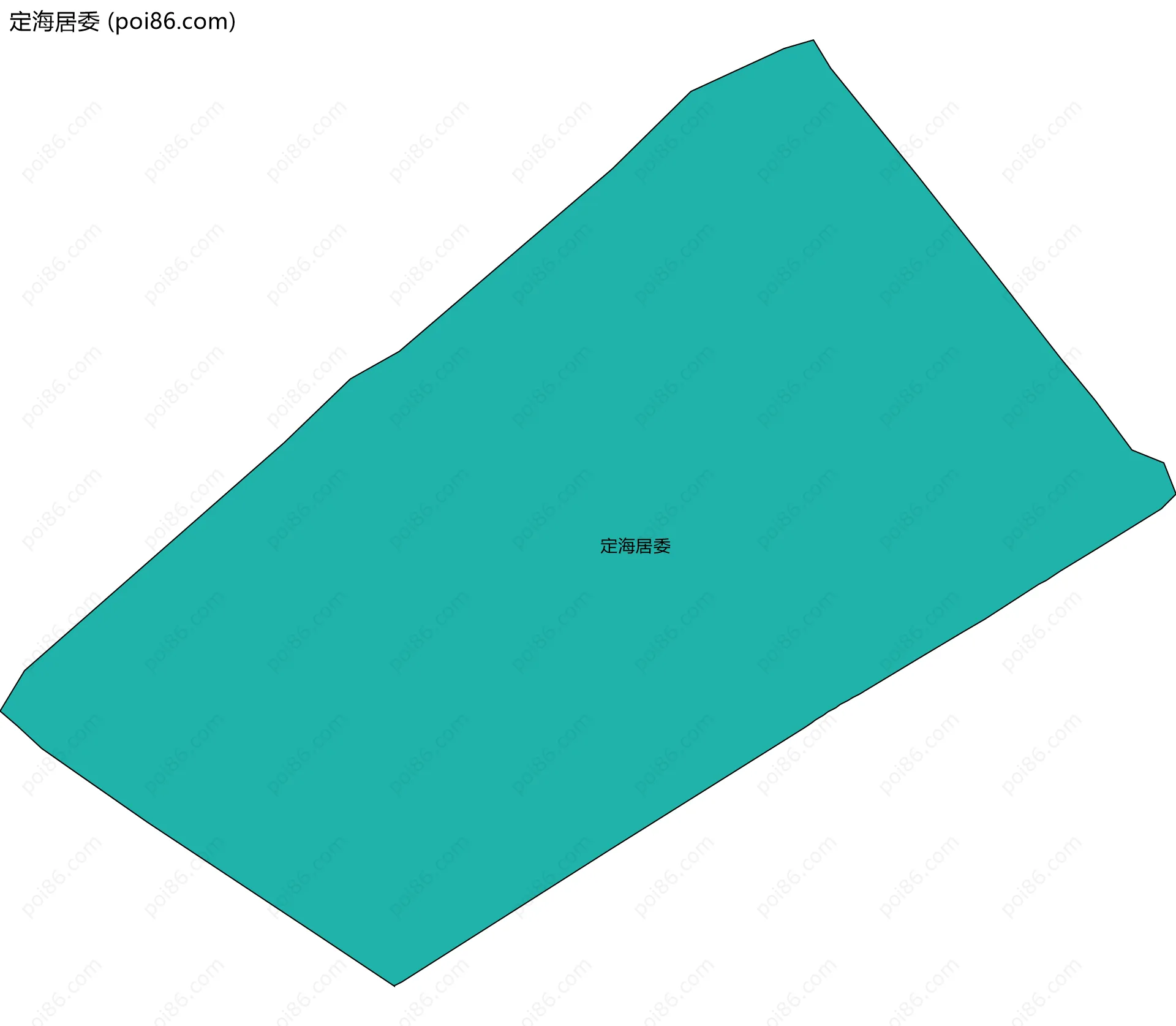 定海居委边界地图