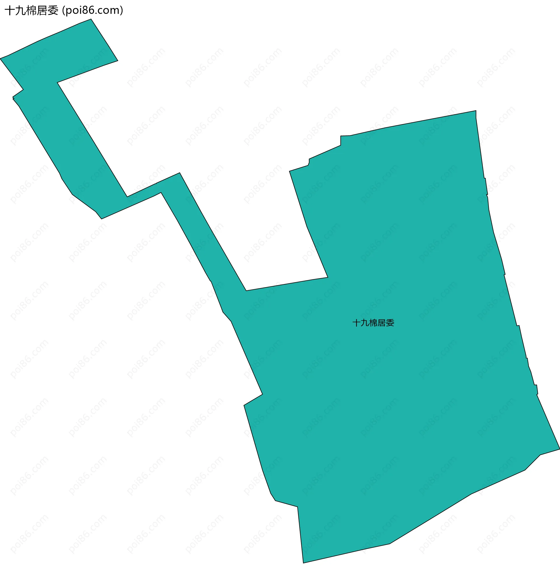 十九棉居委边界地图