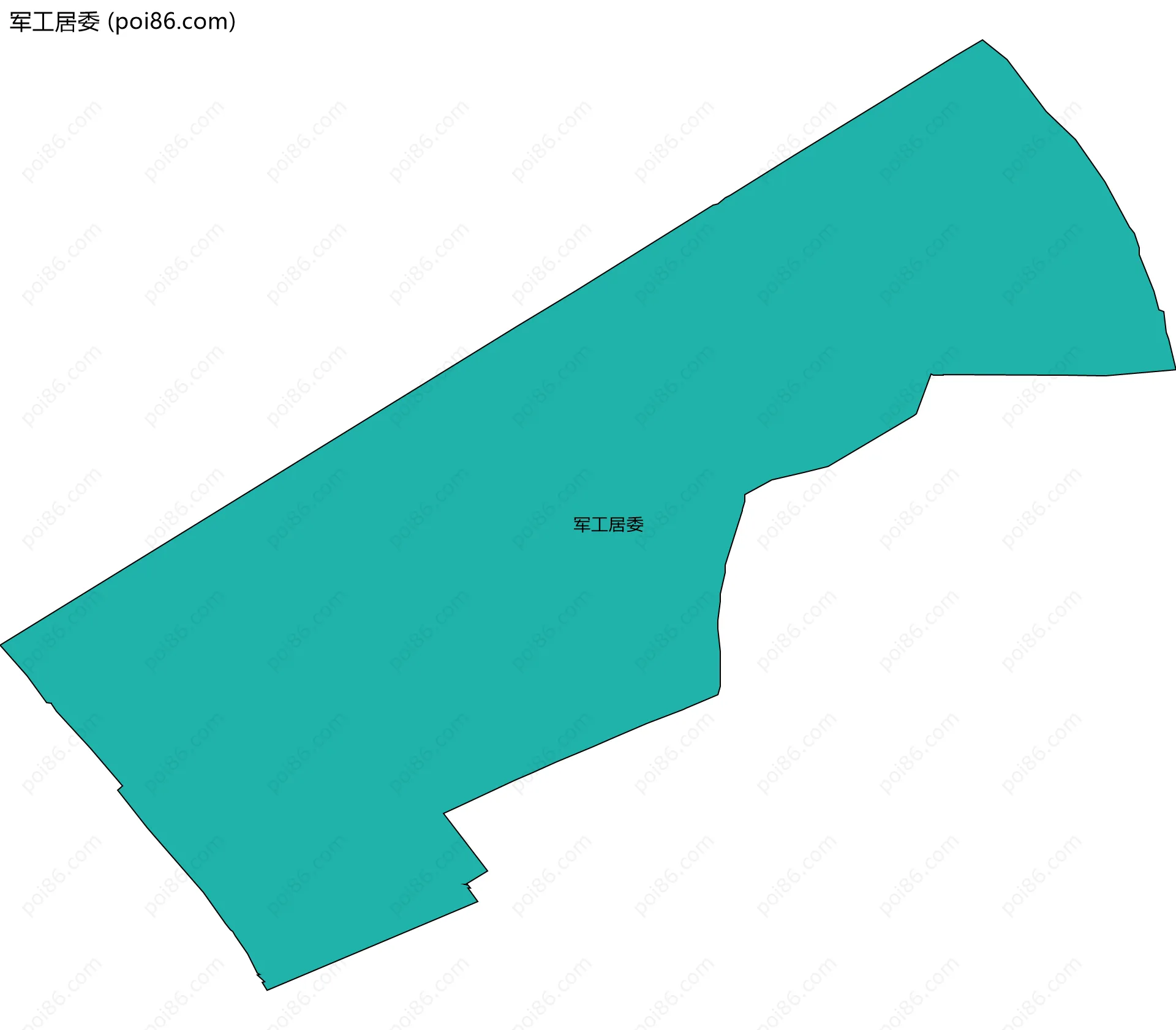 军工居委边界地图