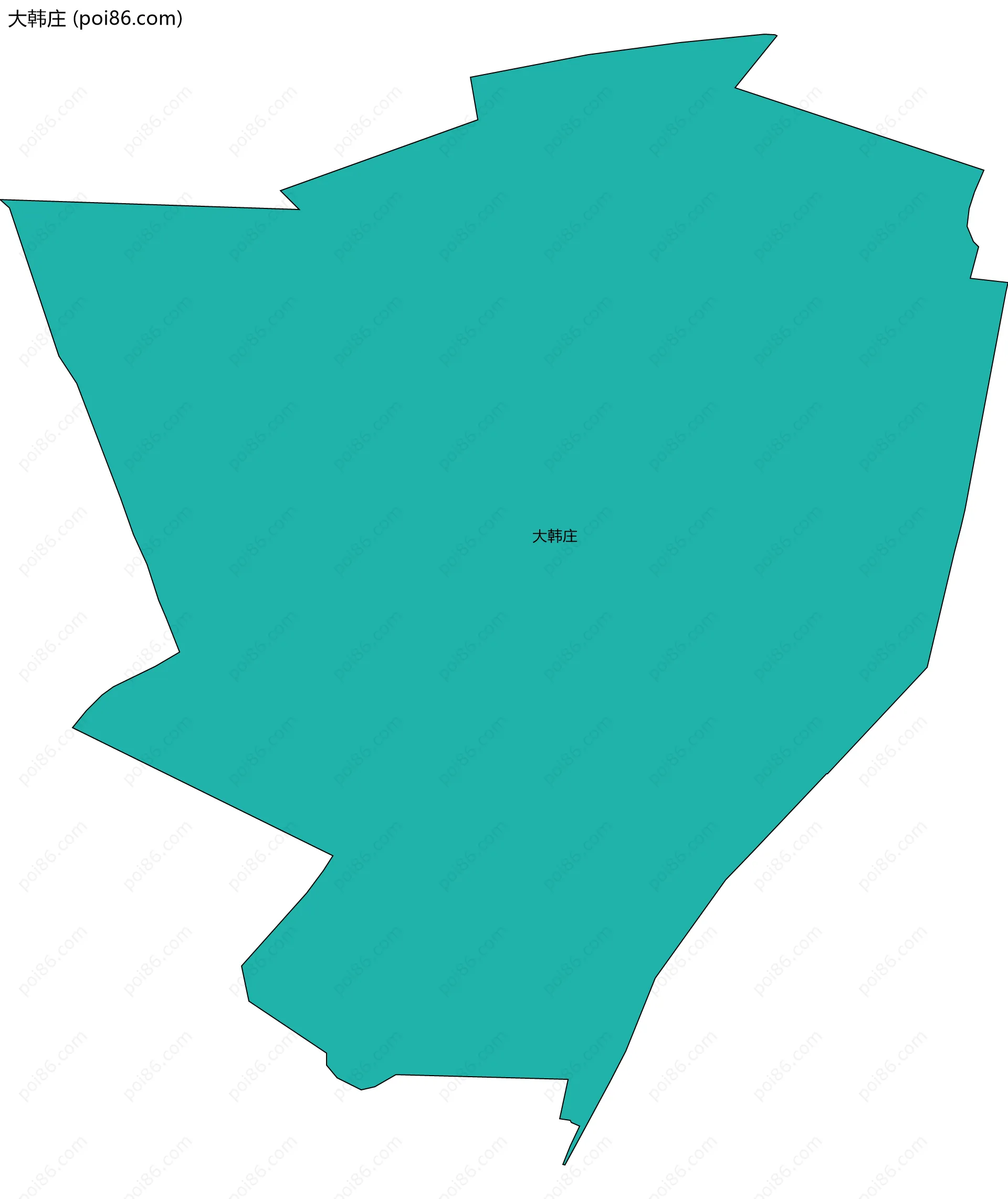 大韩庄边界地图