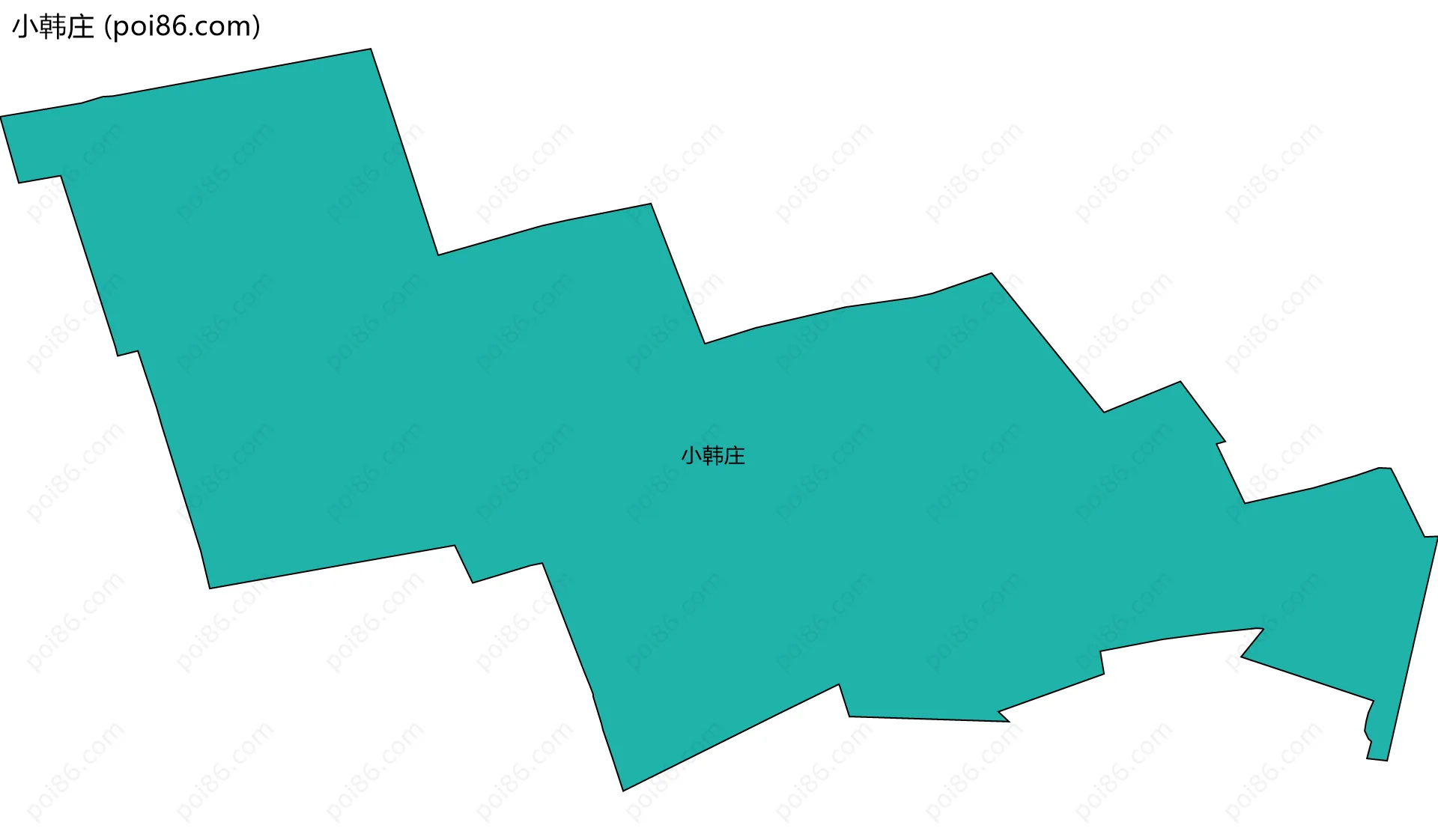 小韩庄边界地图