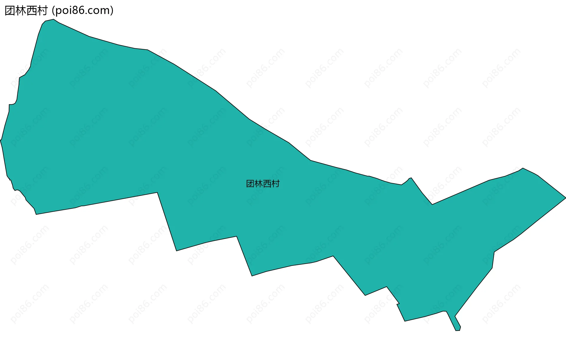团林西村边界地图