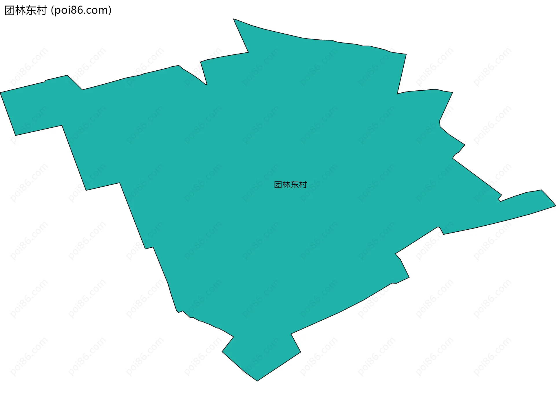团林东村边界地图