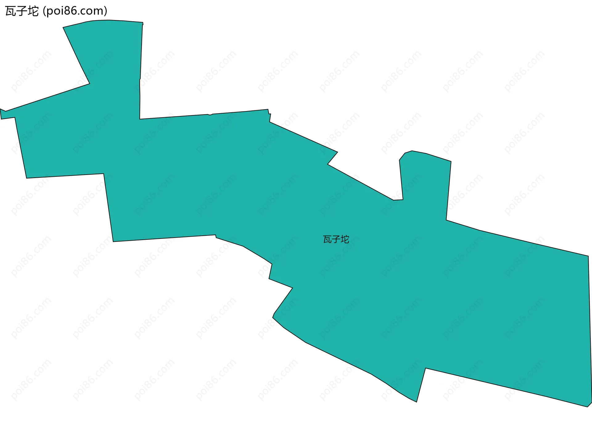 瓦子坨边界地图
