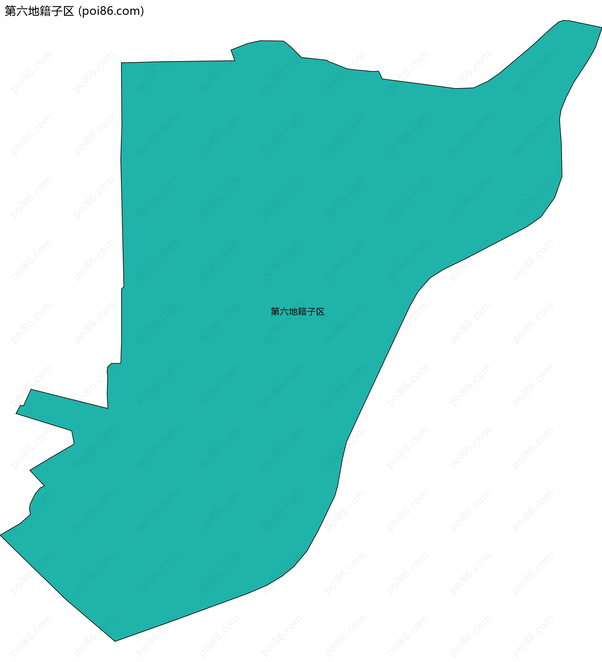 第六地籍子区边界地图