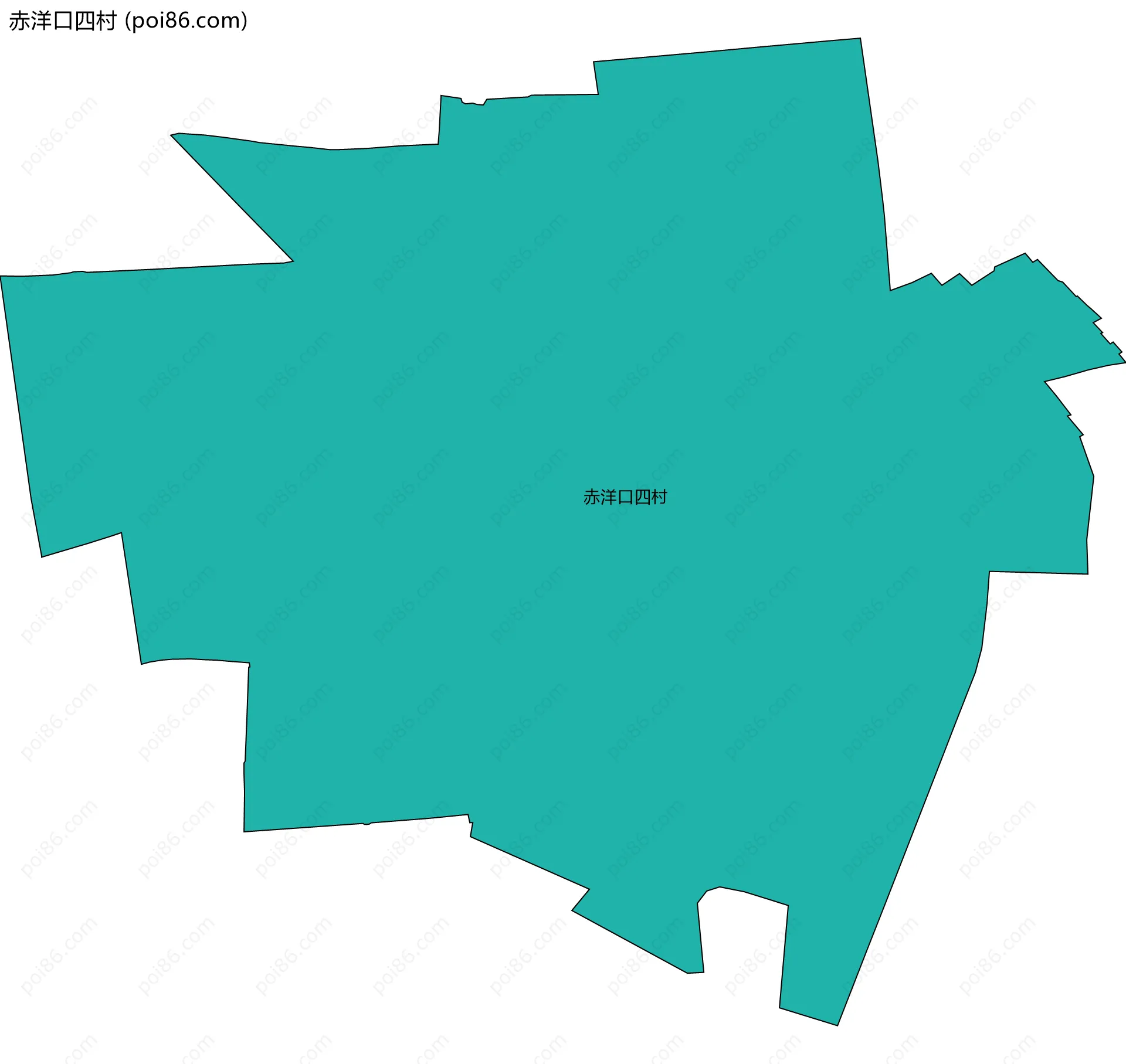 赤洋口四村边界地图