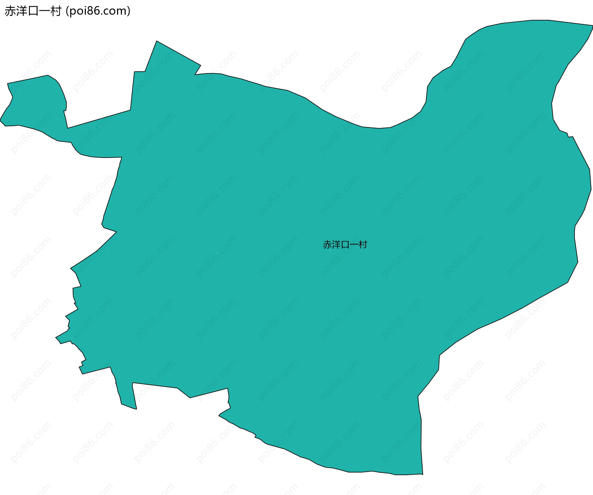 赤洋口一村边界地图