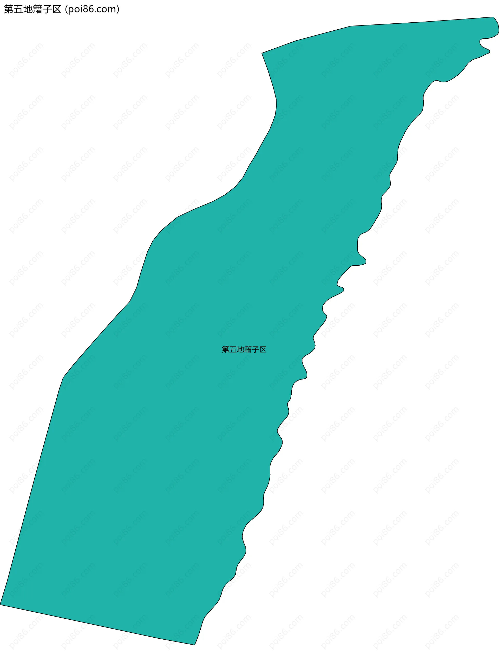 第五地籍子区边界地图