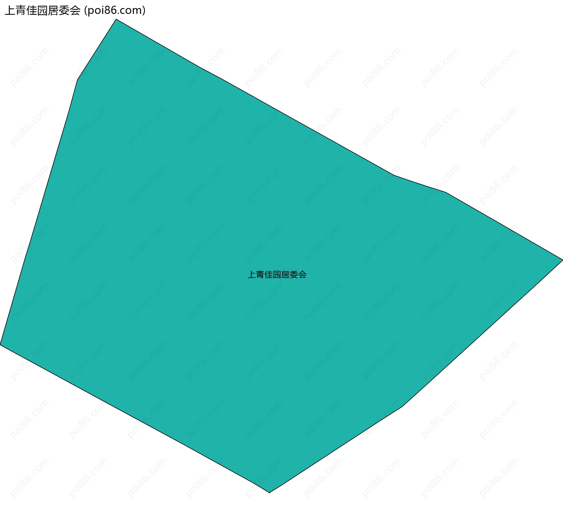 上青佳园居委会边界地图