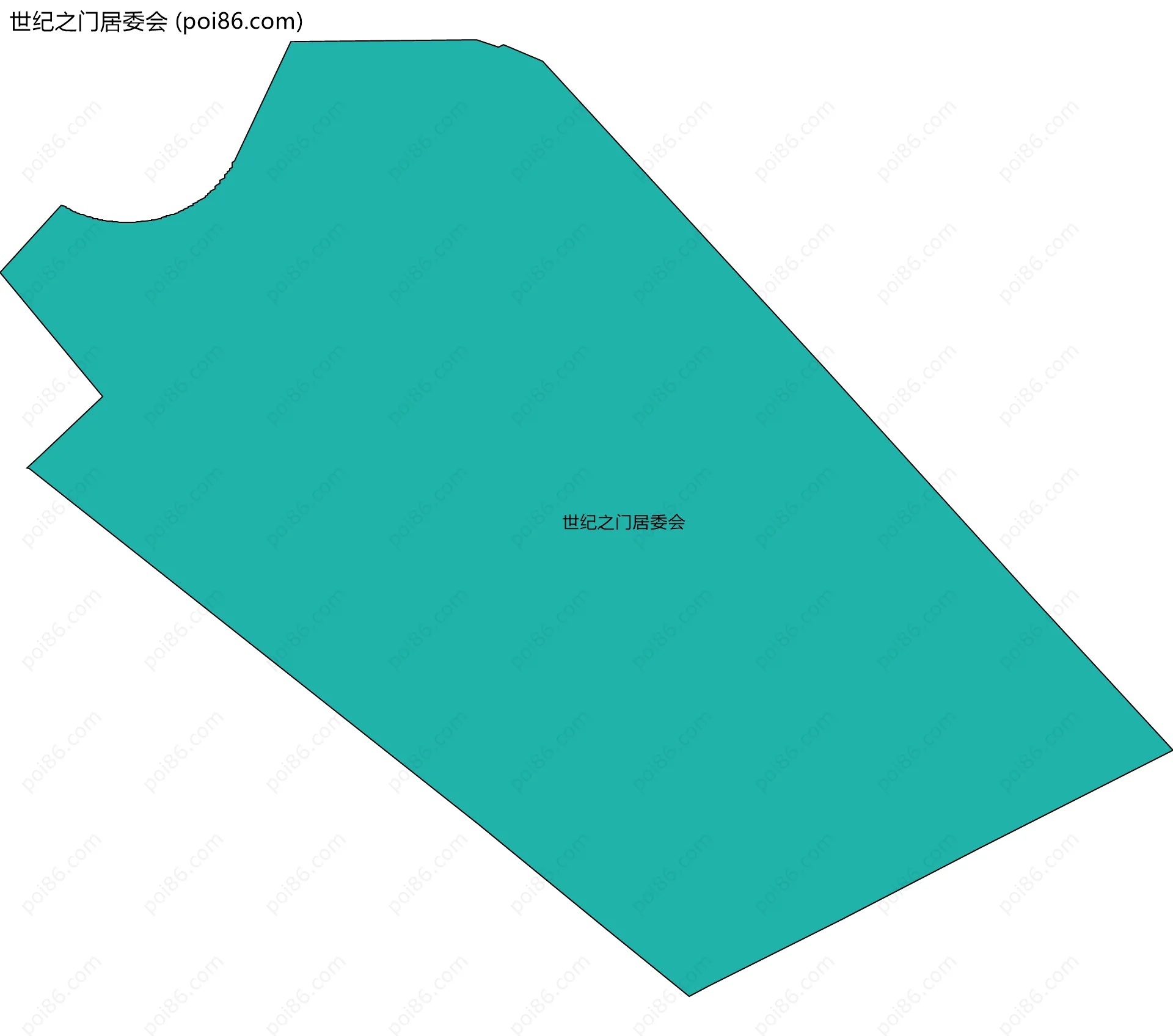 世纪之门居委会边界地图