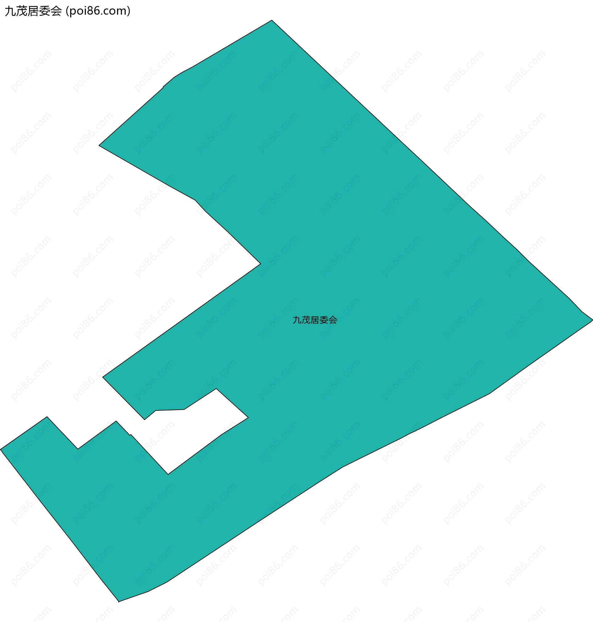九茂居委会边界地图
