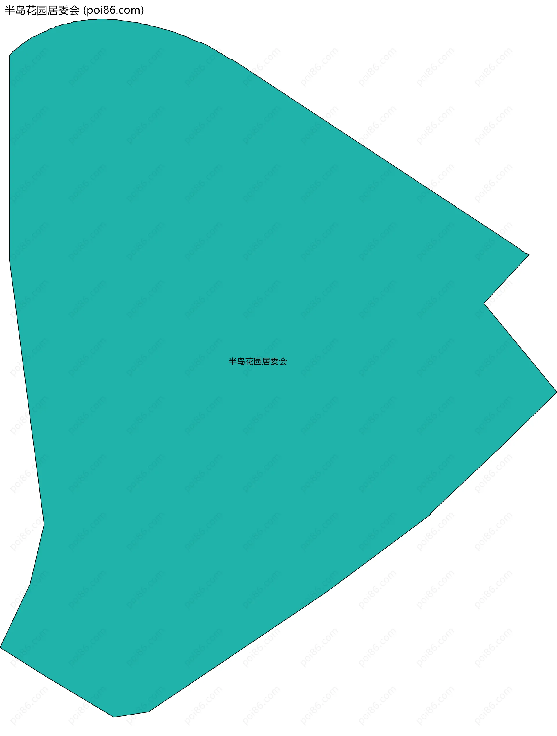 半岛花园居委会边界地图