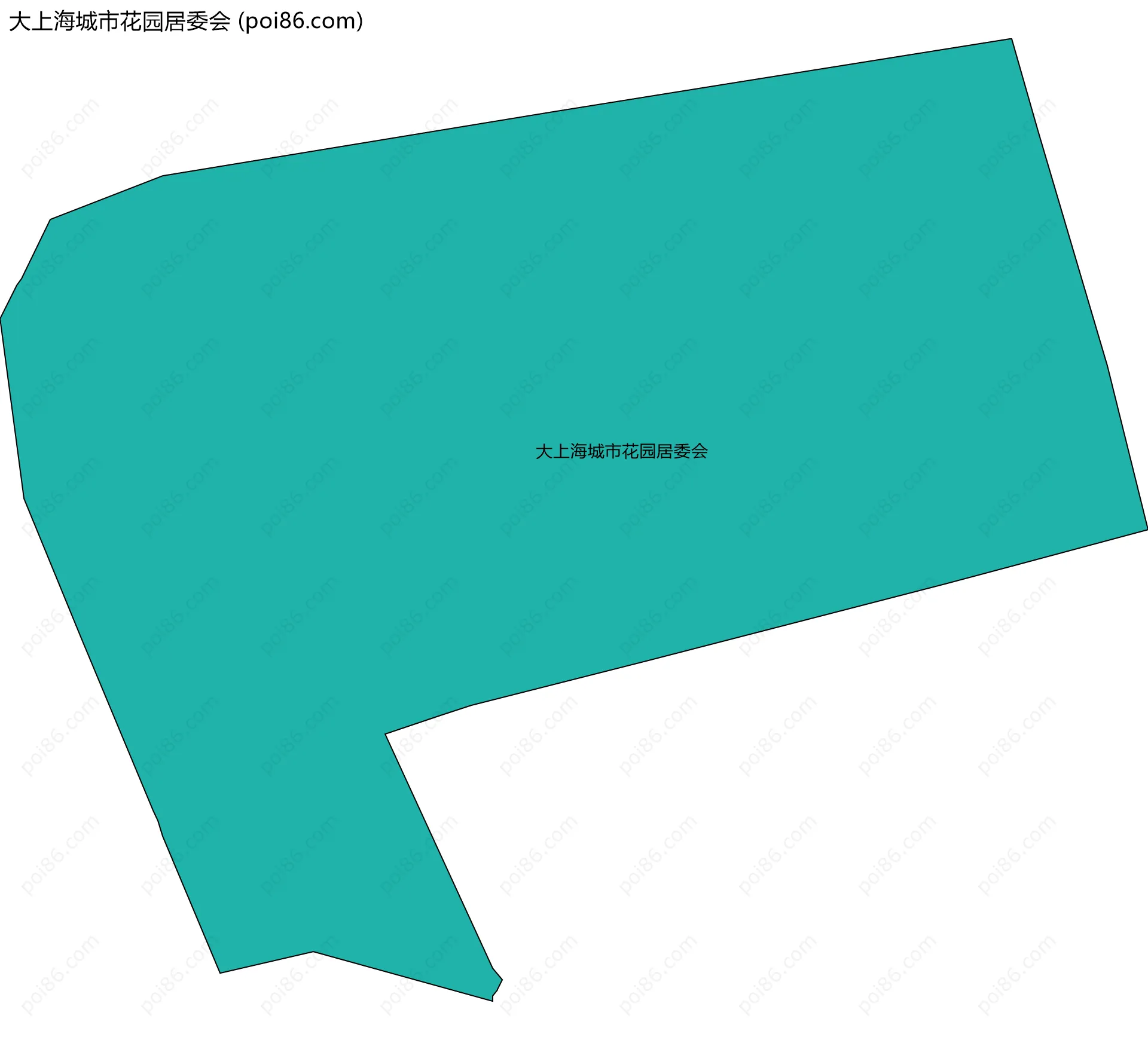 大上海城市花园居委会边界地图