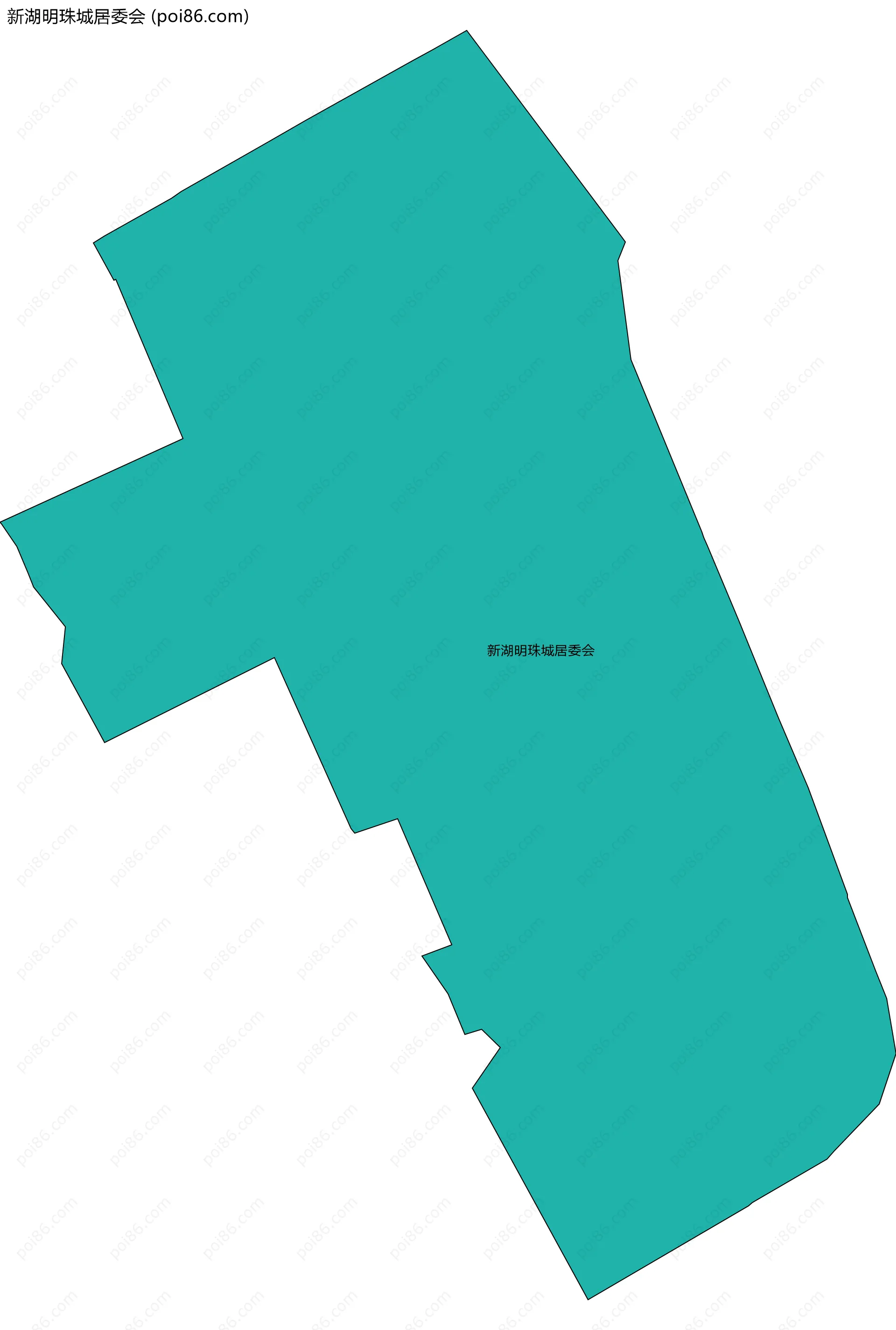 新湖明珠城居委会边界地图
