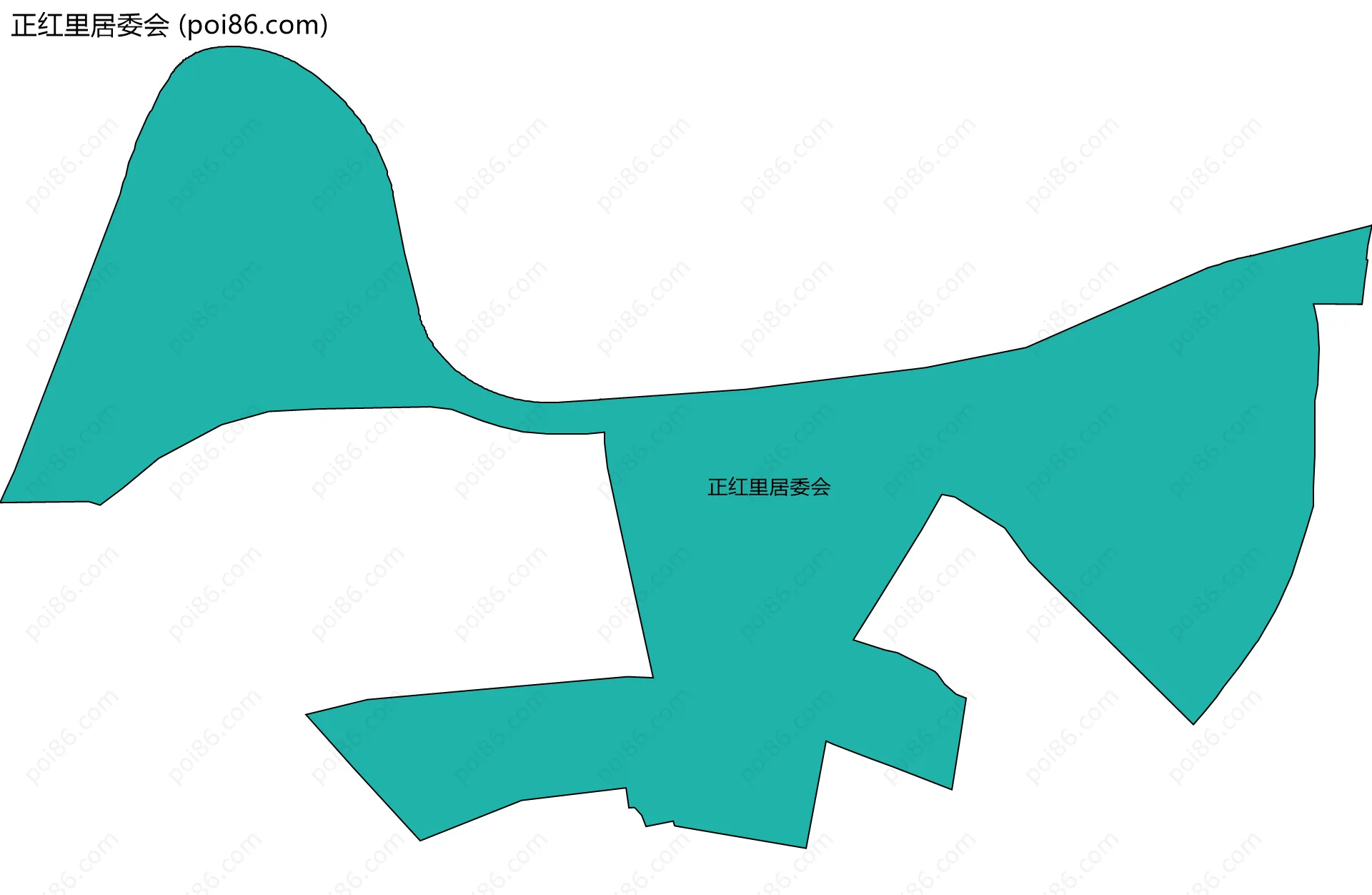 正红里居委会边界地图