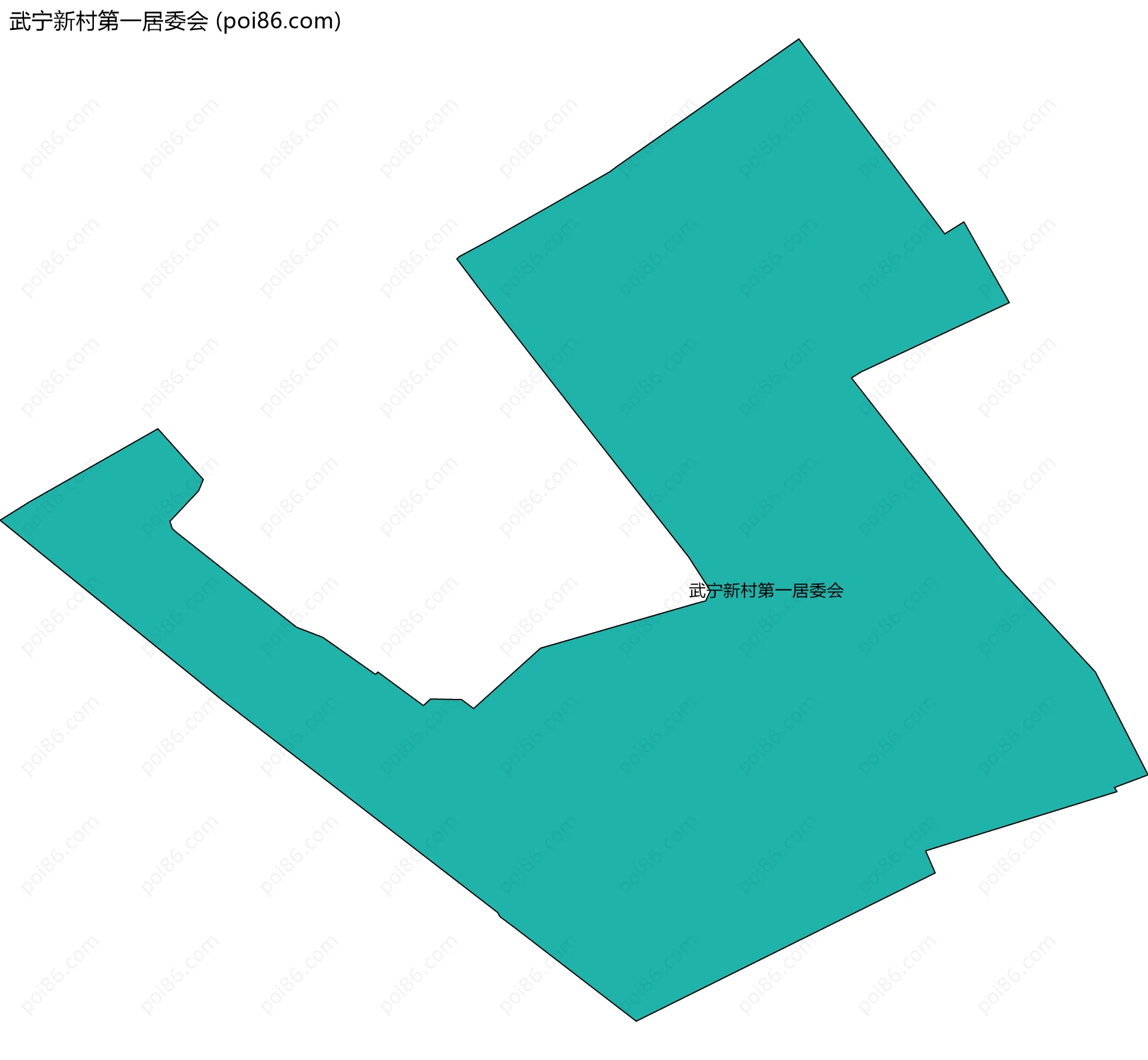 武宁新村第一居委会边界地图