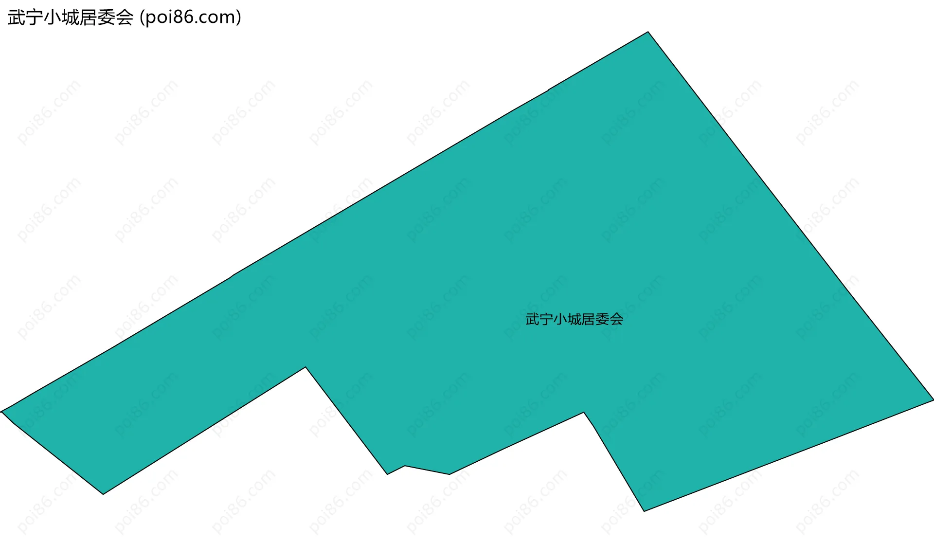 武宁小城居委会边界地图