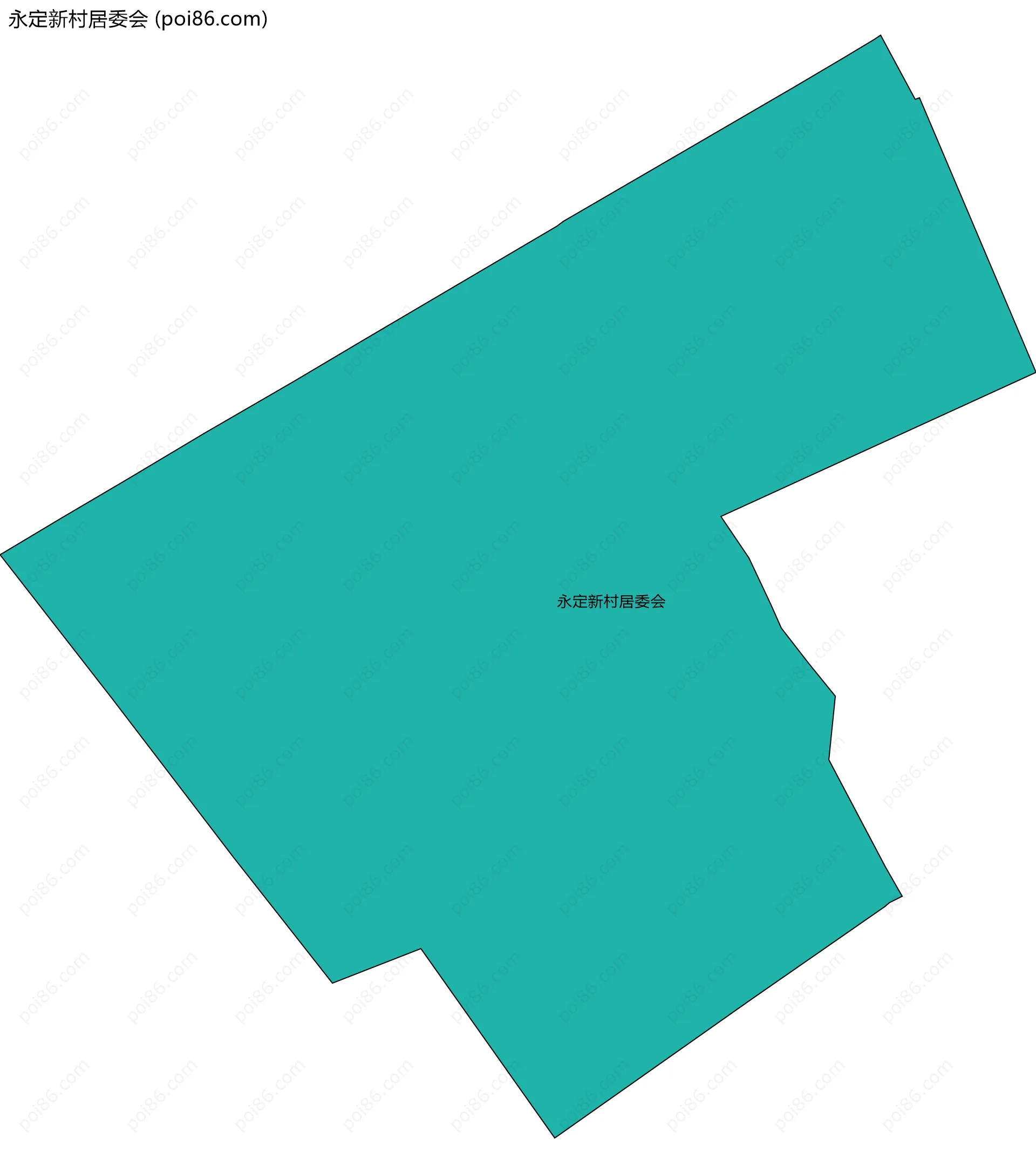 永定新村居委会边界地图