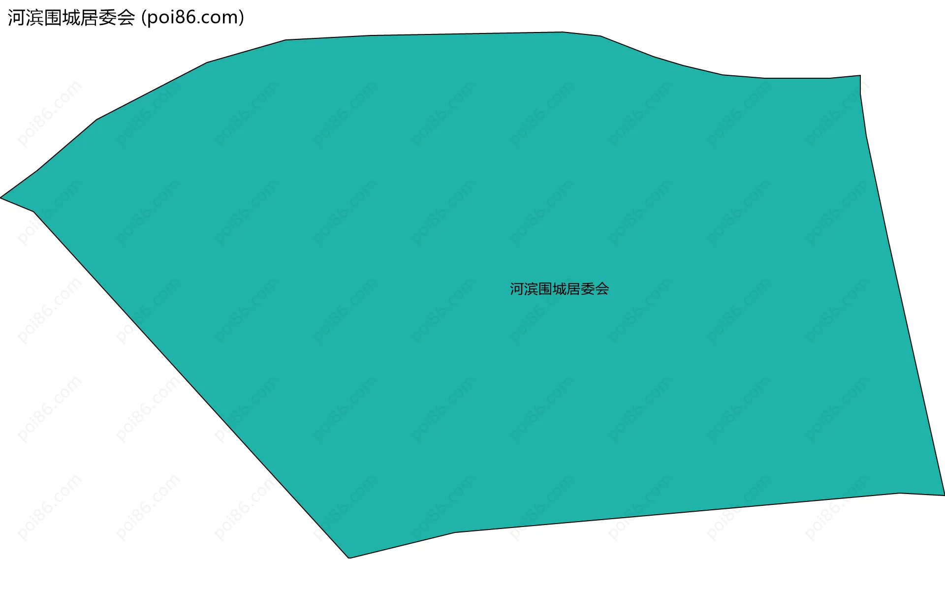 河滨围城居委会边界地图