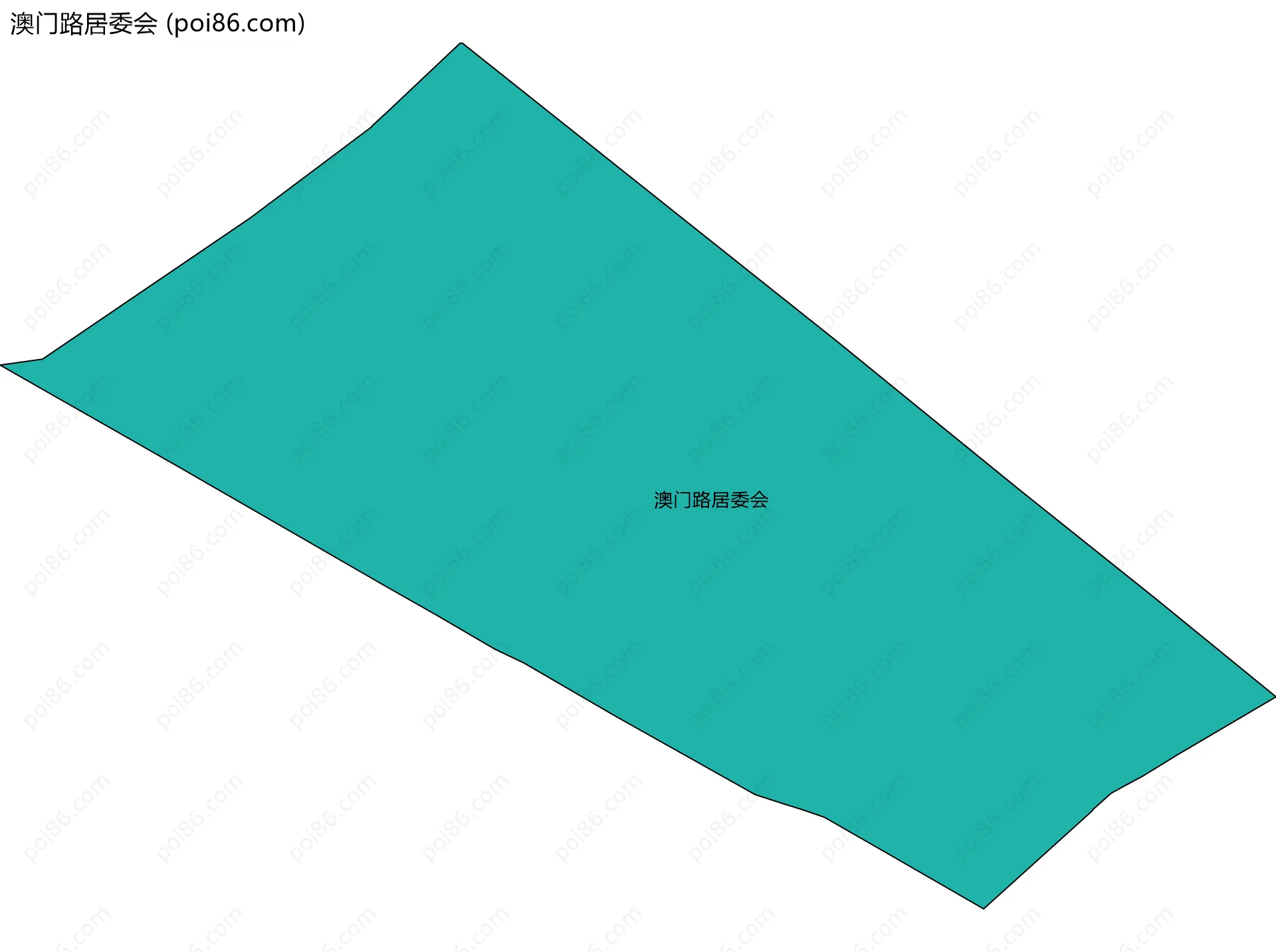 澳门路居委会边界地图