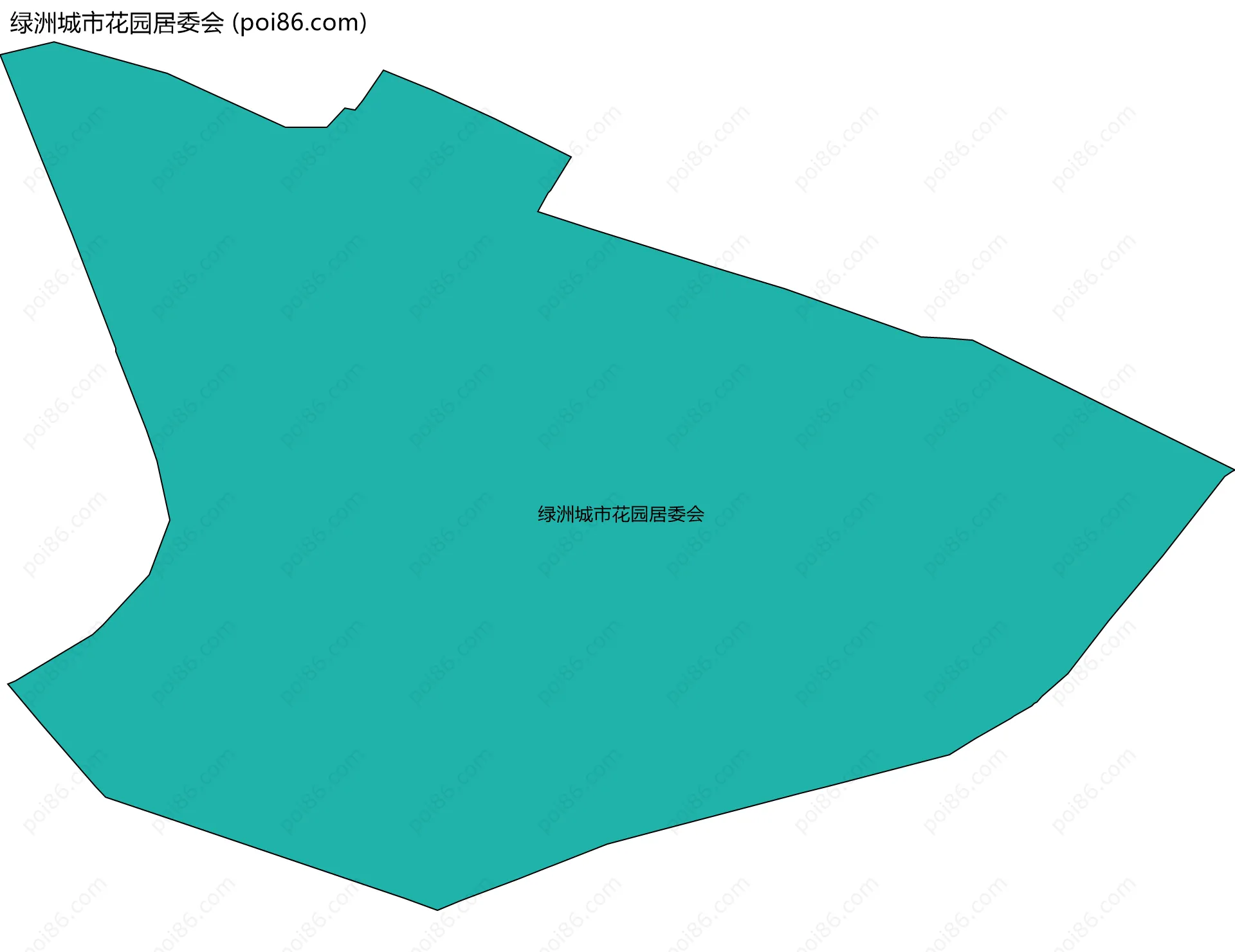 绿洲城市花园居委会边界地图
