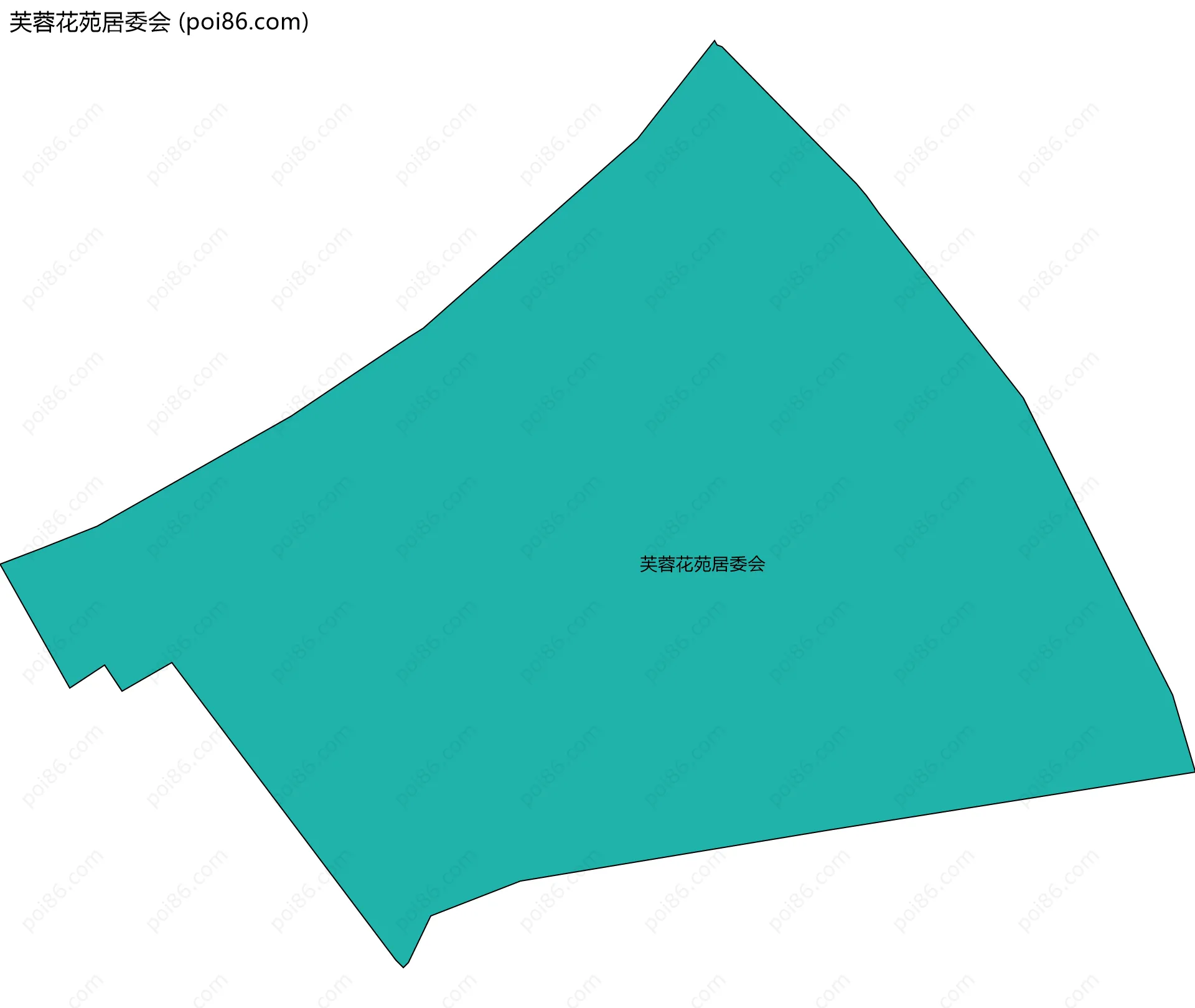 芙蓉花苑居委会边界地图
