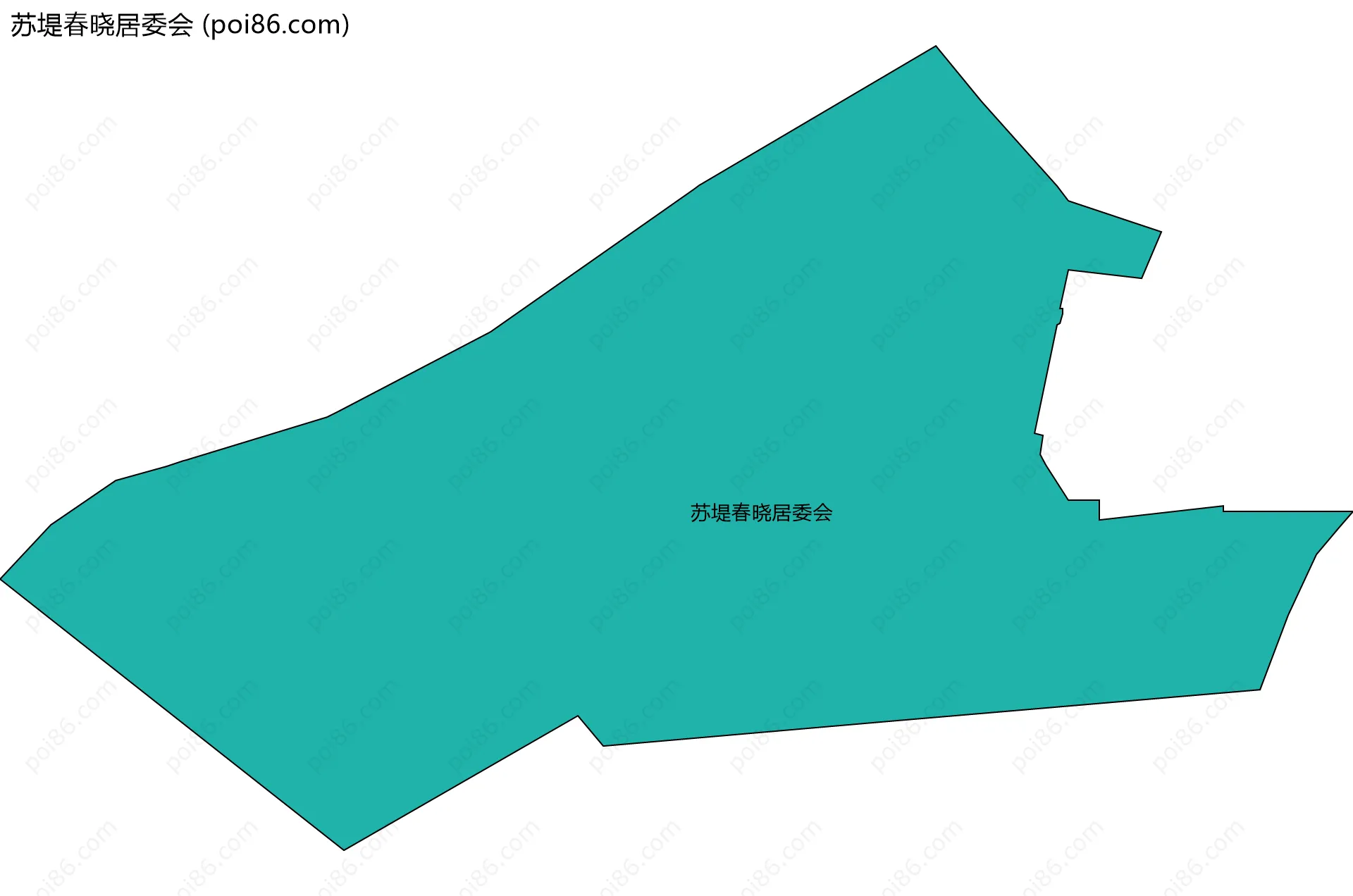 苏堤春晓居委会边界地图