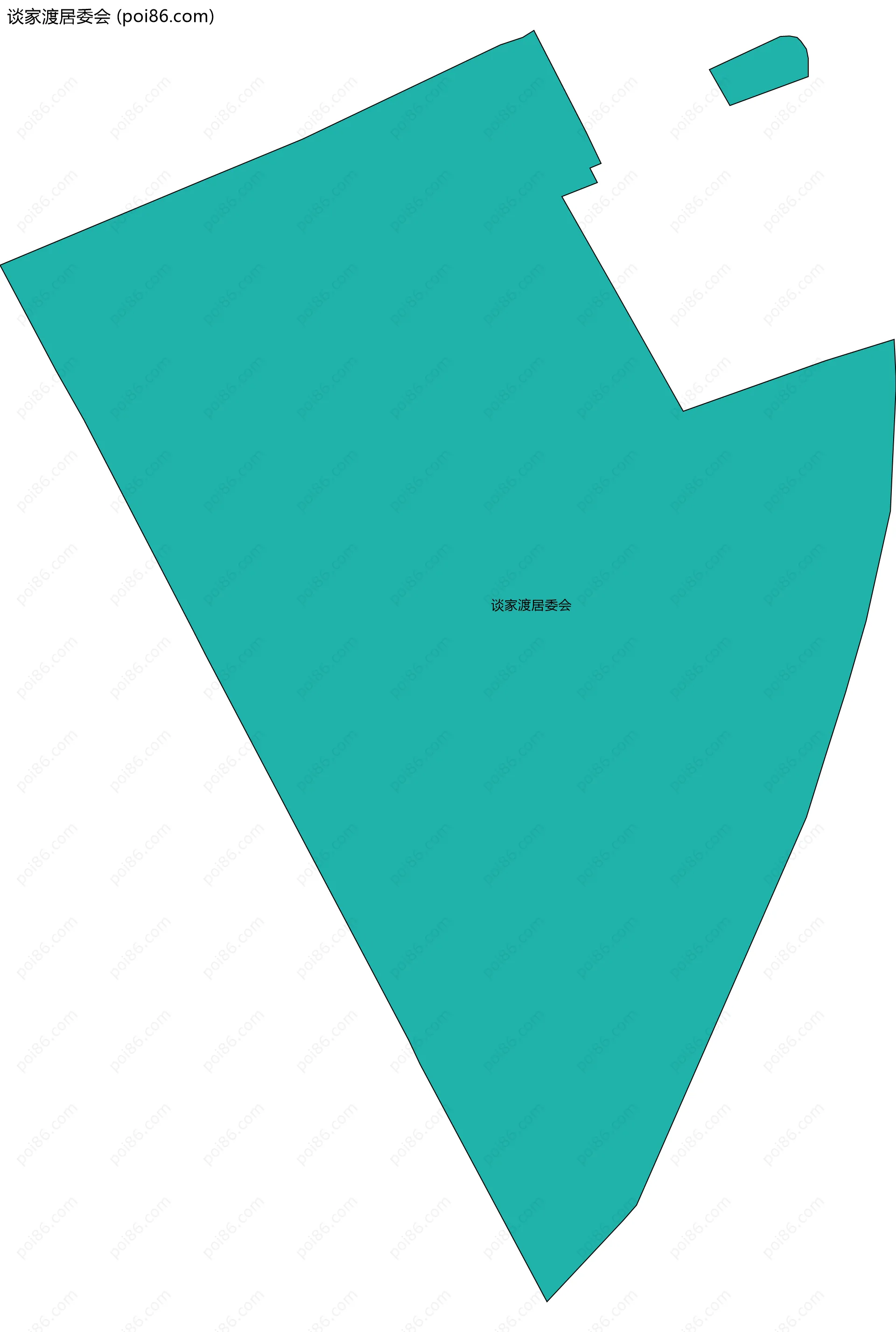 谈家渡居委会边界地图