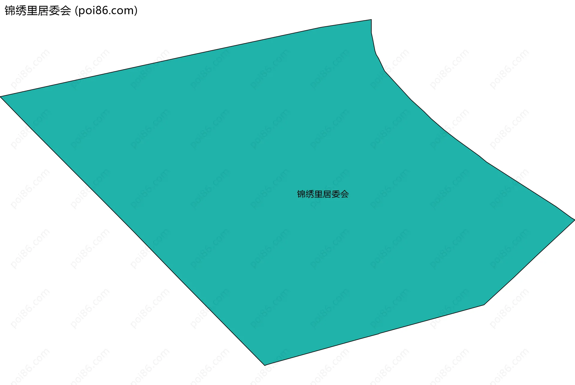 锦绣里居委会边界地图