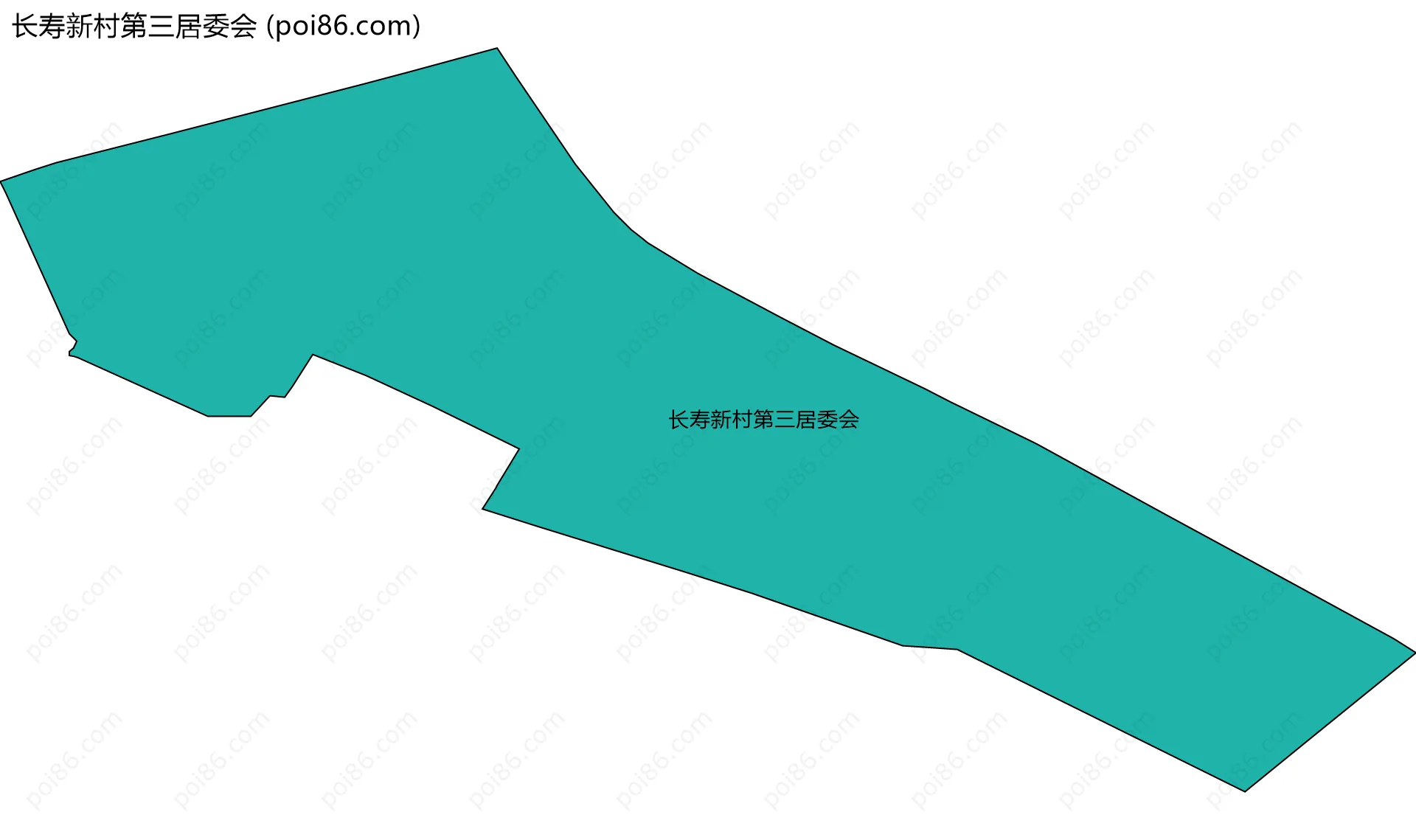 长寿新村第三居委会边界地图