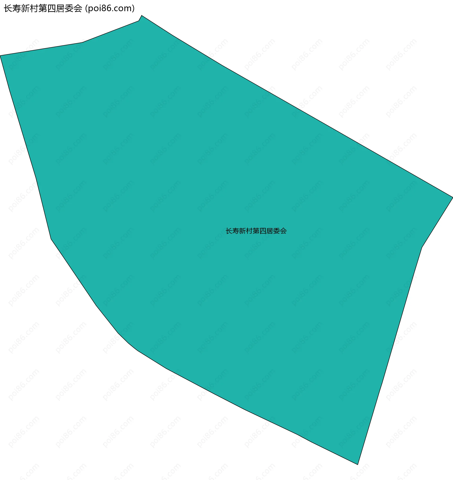 长寿新村第四居委会边界地图