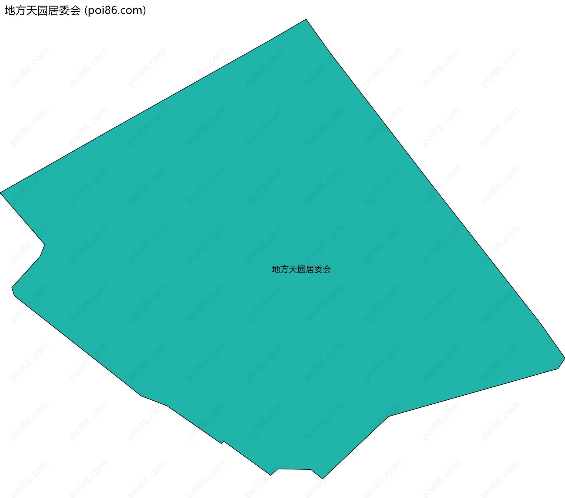 地方天园居委会边界地图