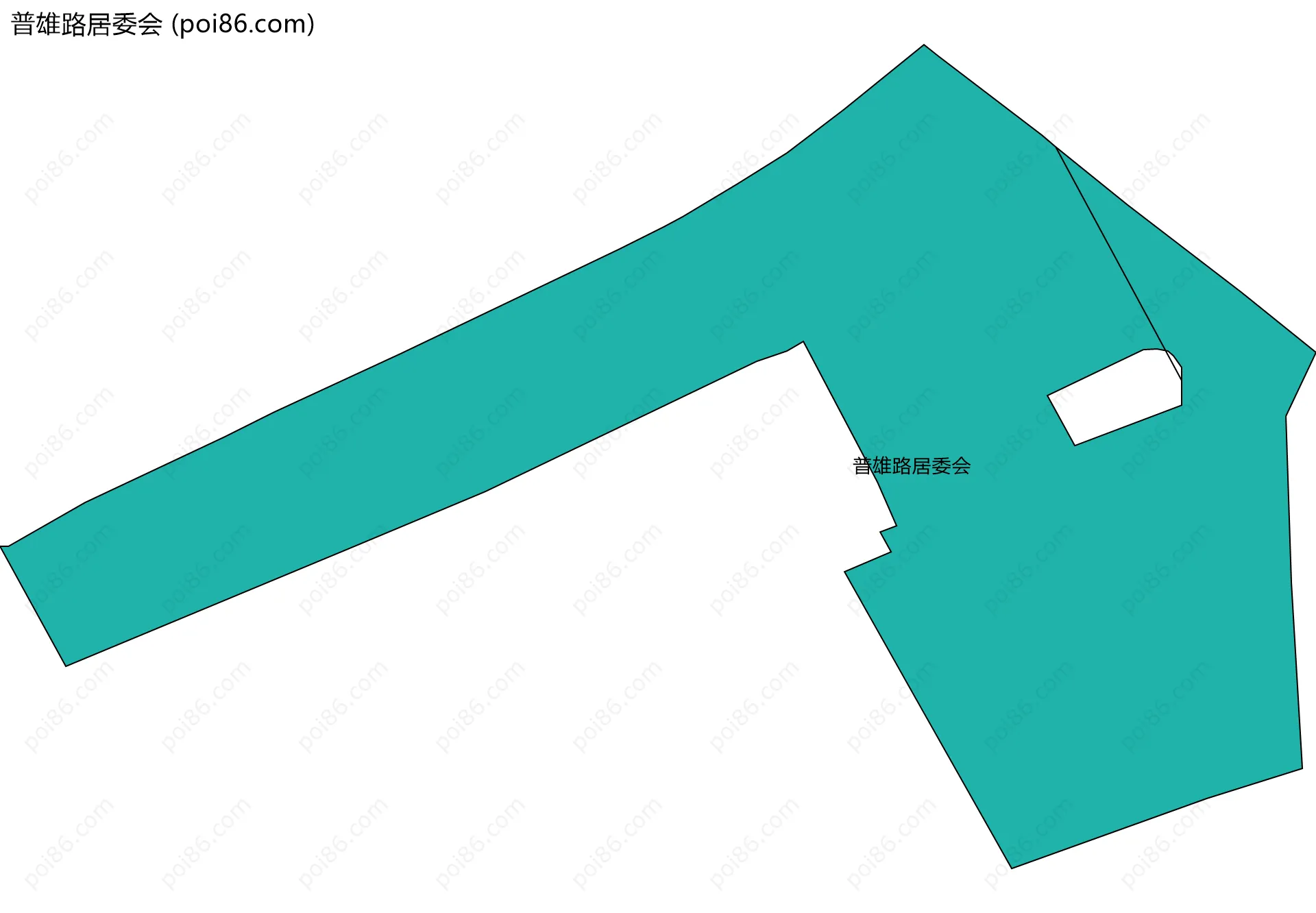 普雄路居委会边界地图