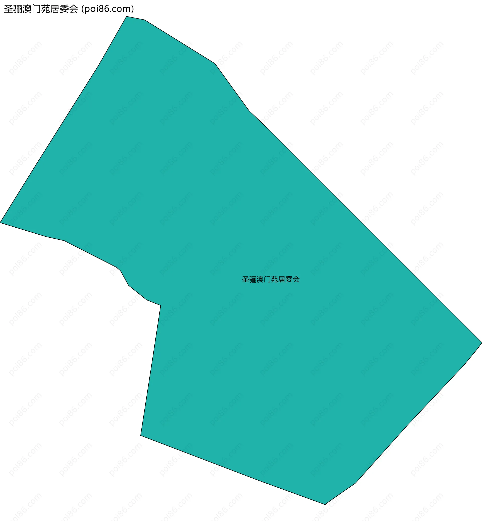 圣骊澳门苑居委会边界地图