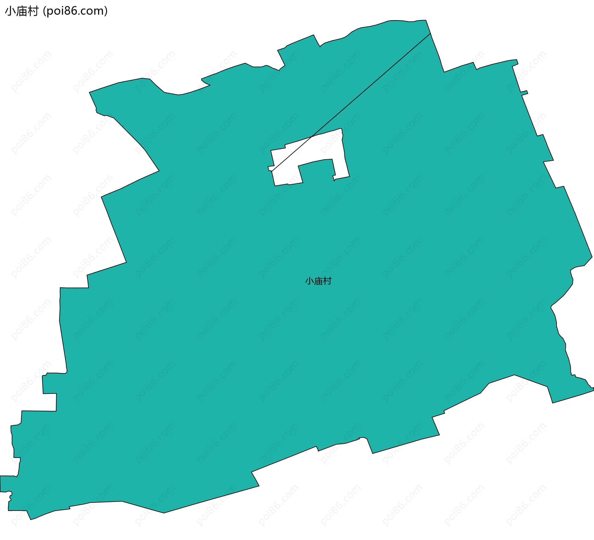 小庙村边界地图