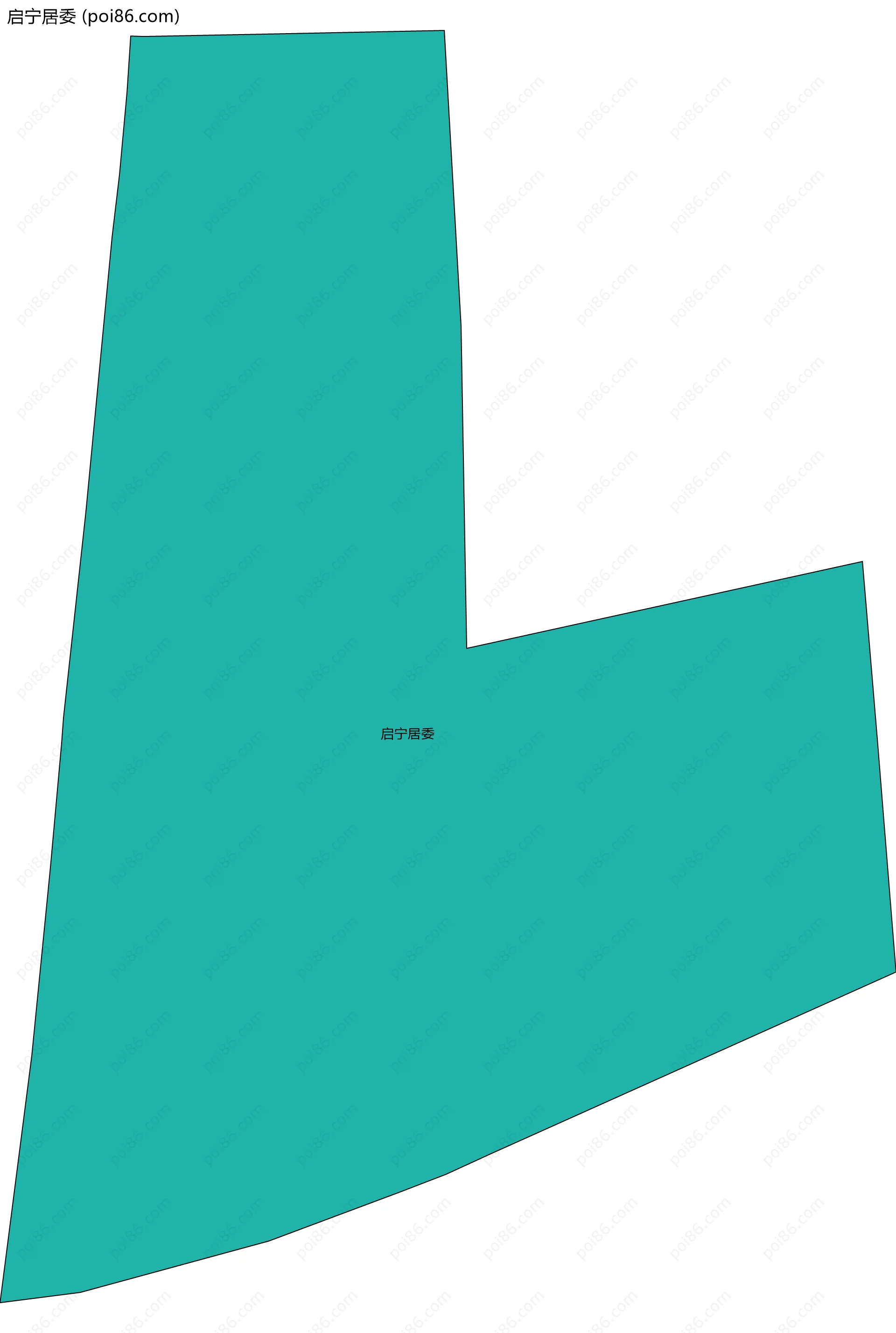 启宁居委边界地图