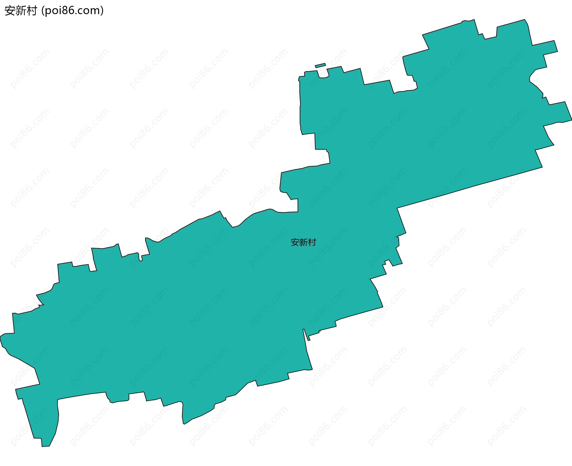 安新村边界地图