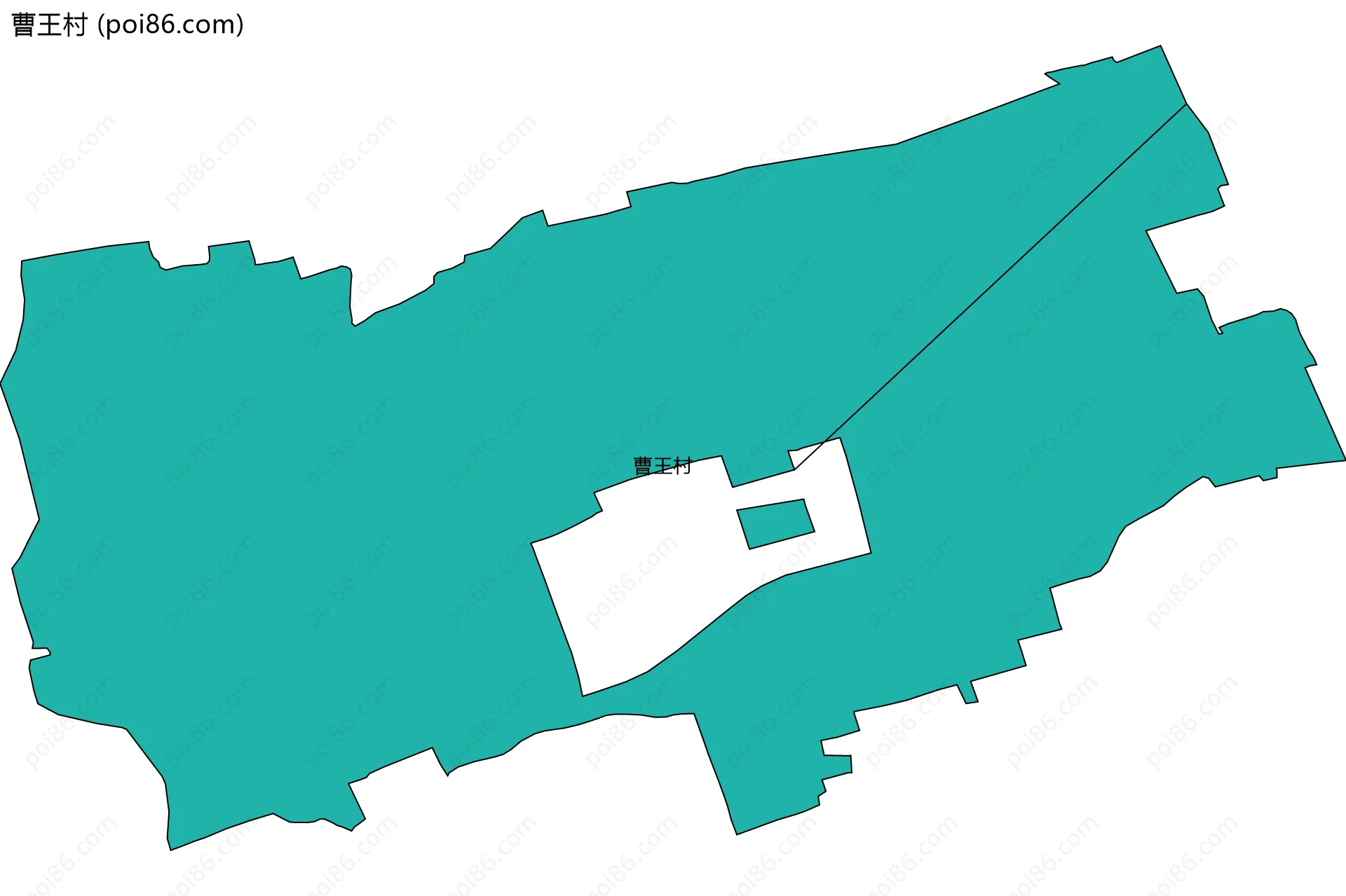 曹王村边界地图