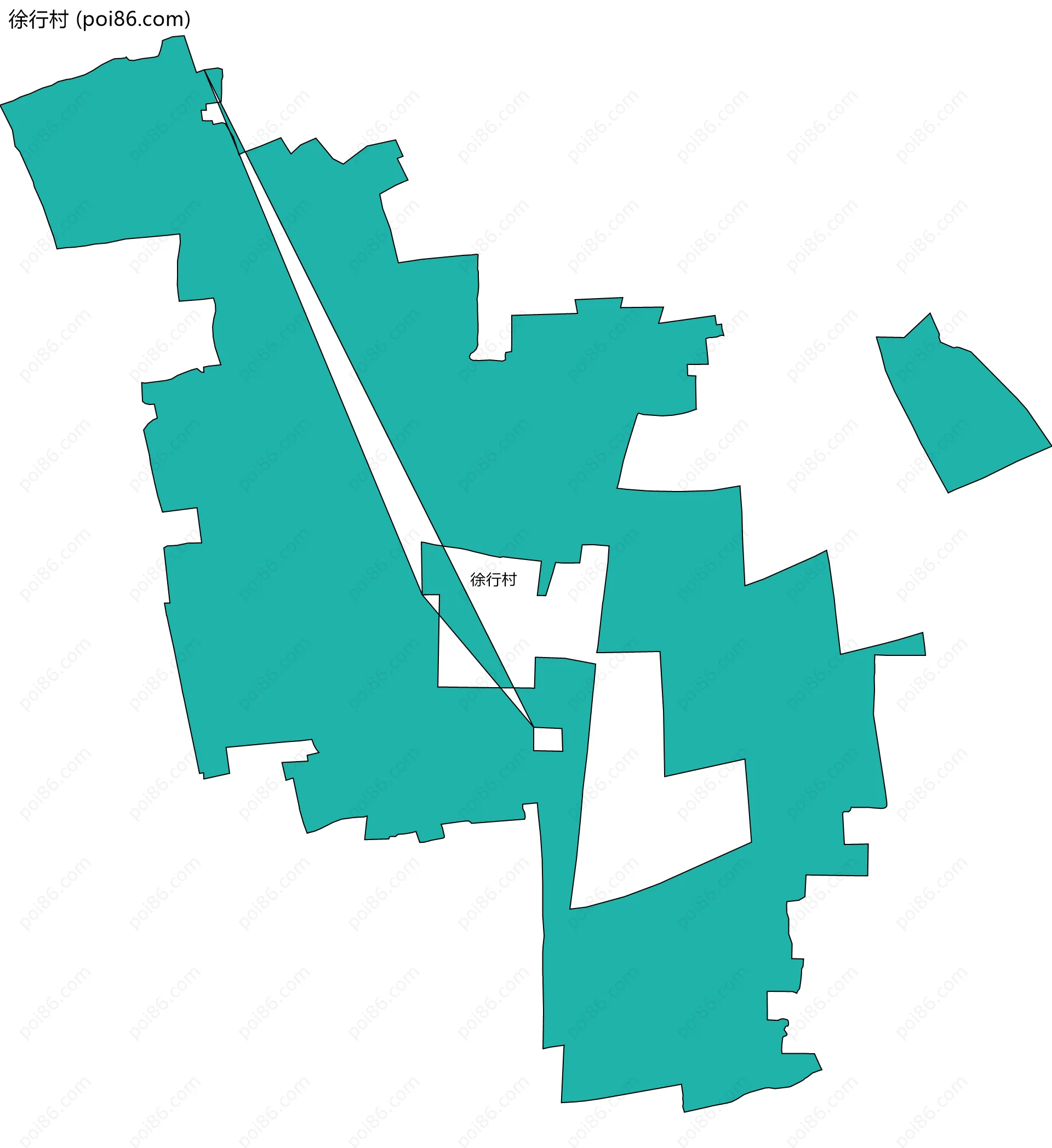 徐行村边界地图
