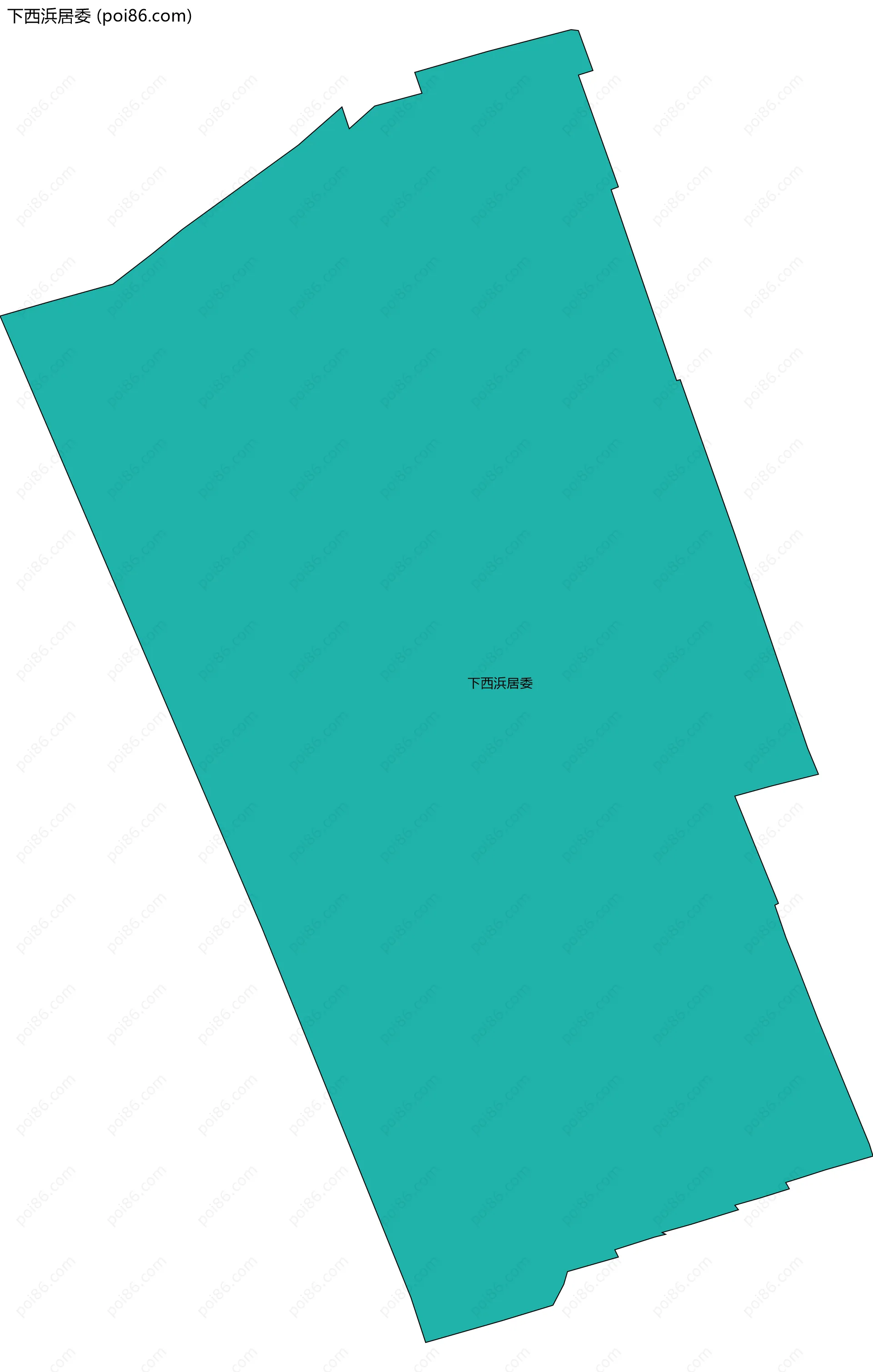 下西浜居委边界地图