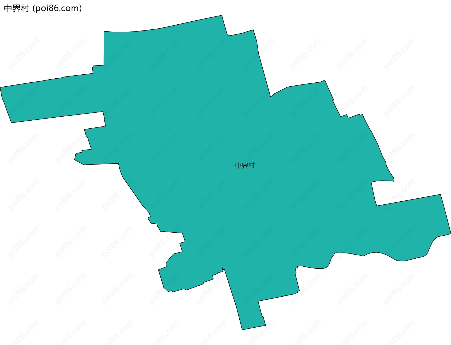 中界村边界地图